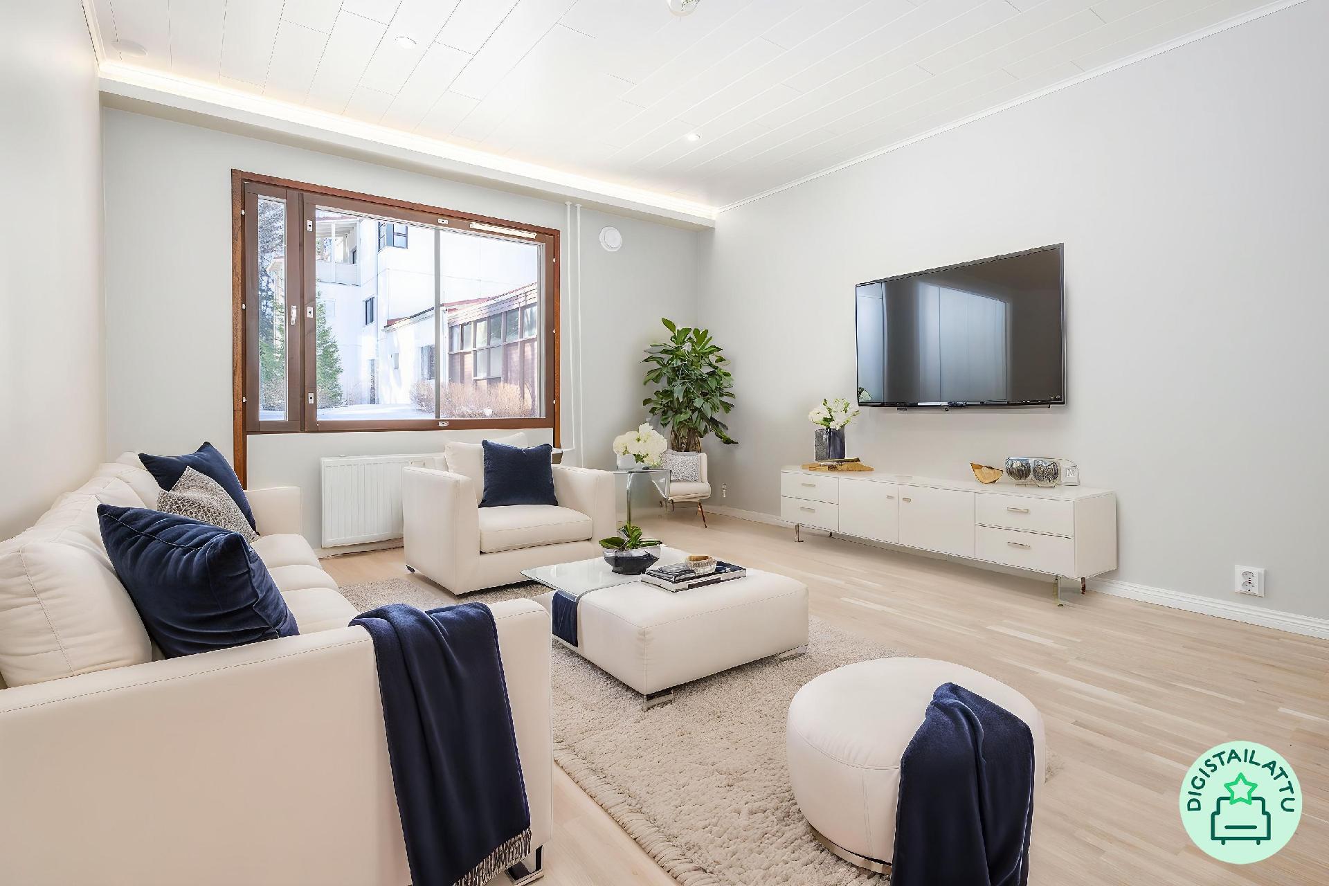 Digistailattu olohuone