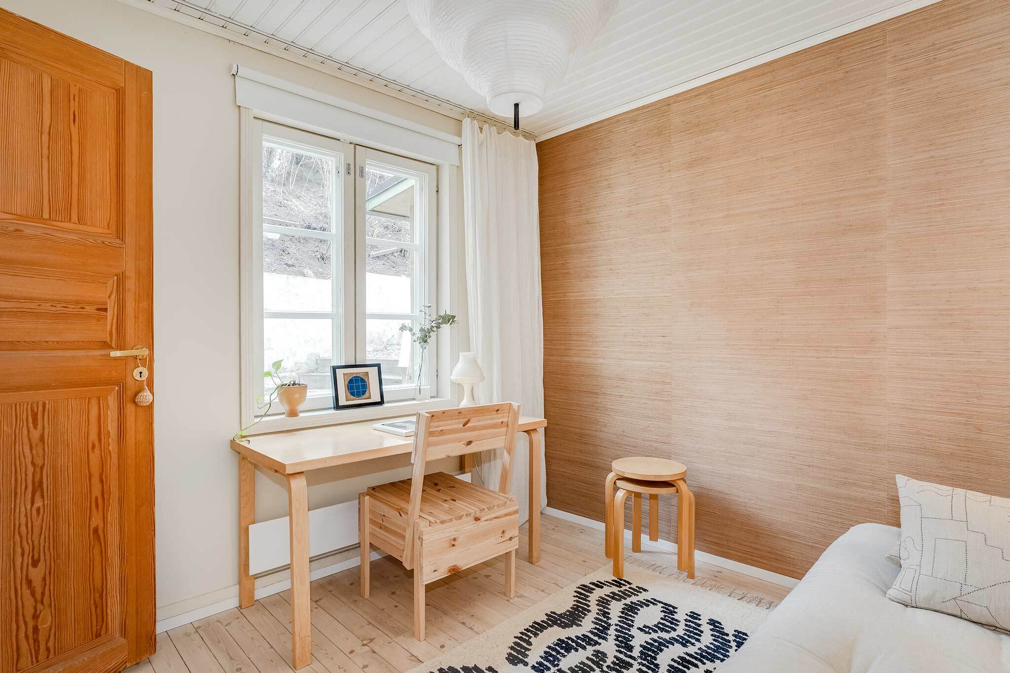 Viehättävät näkymät sisäpihalle rinteeseen