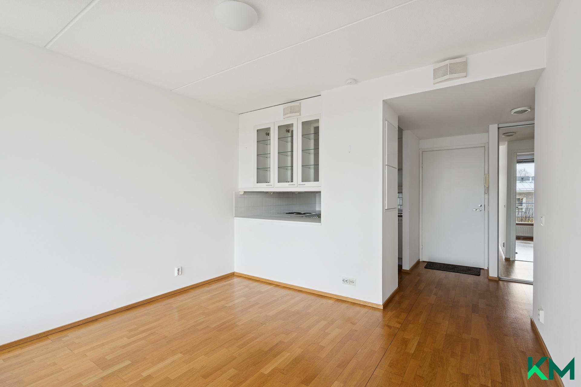 Olohuone keittiön suuntaan