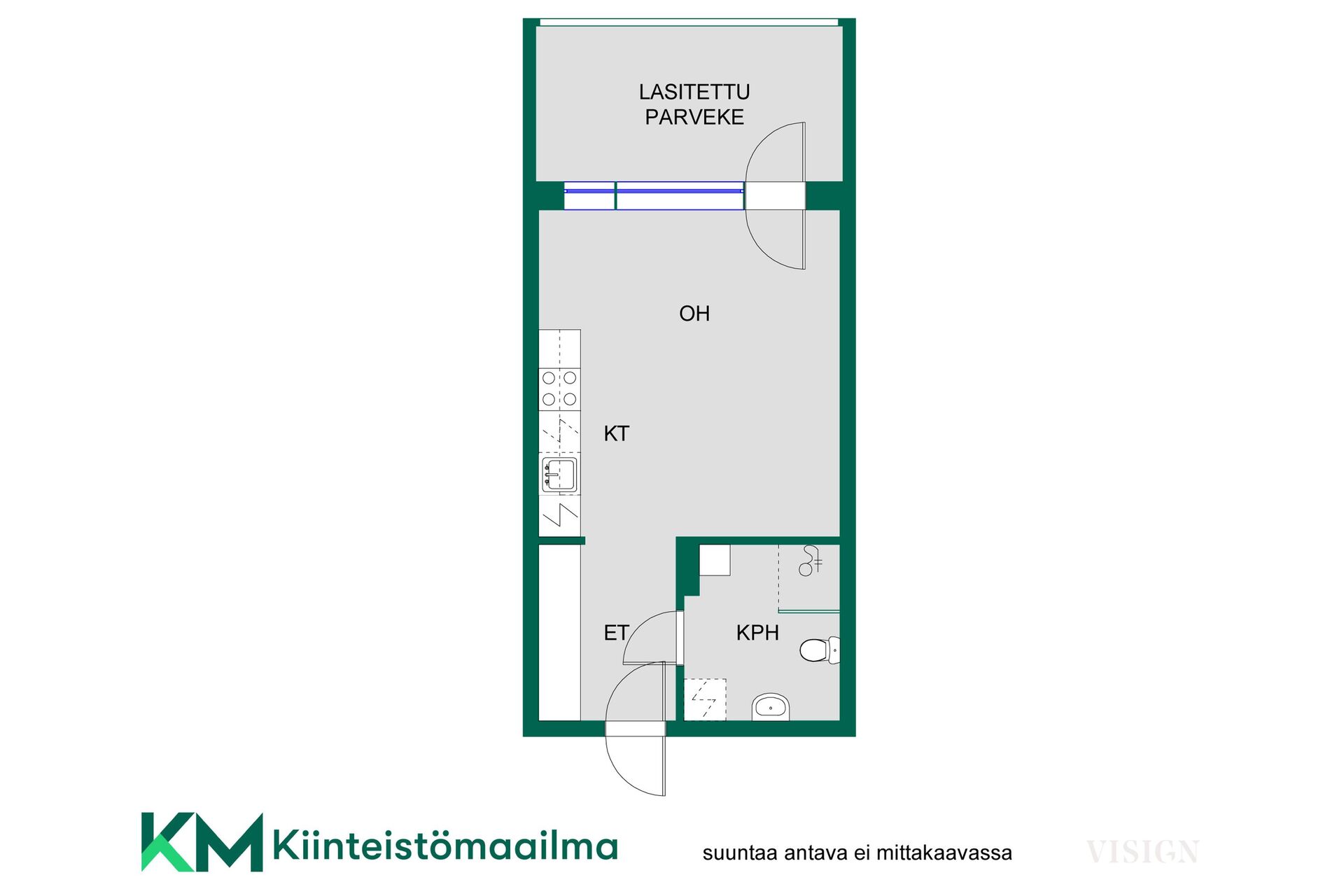 Asunnon pohjakuva