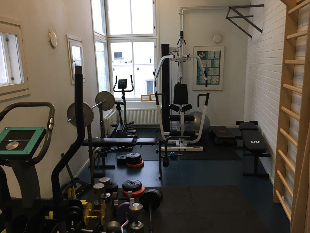 yhtiössä kuntosali