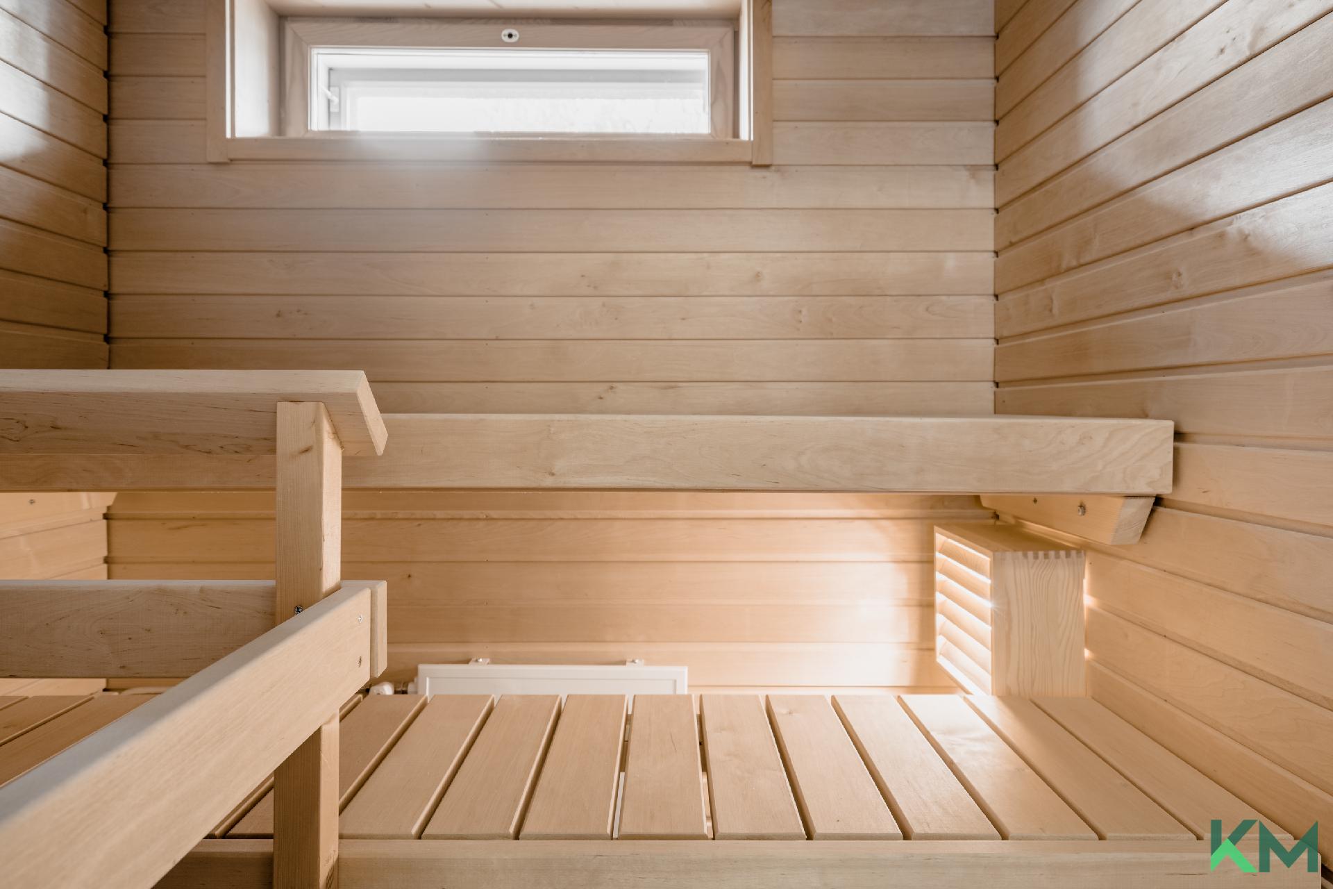 Asunnossa on lähes käyttämätön oma sauna