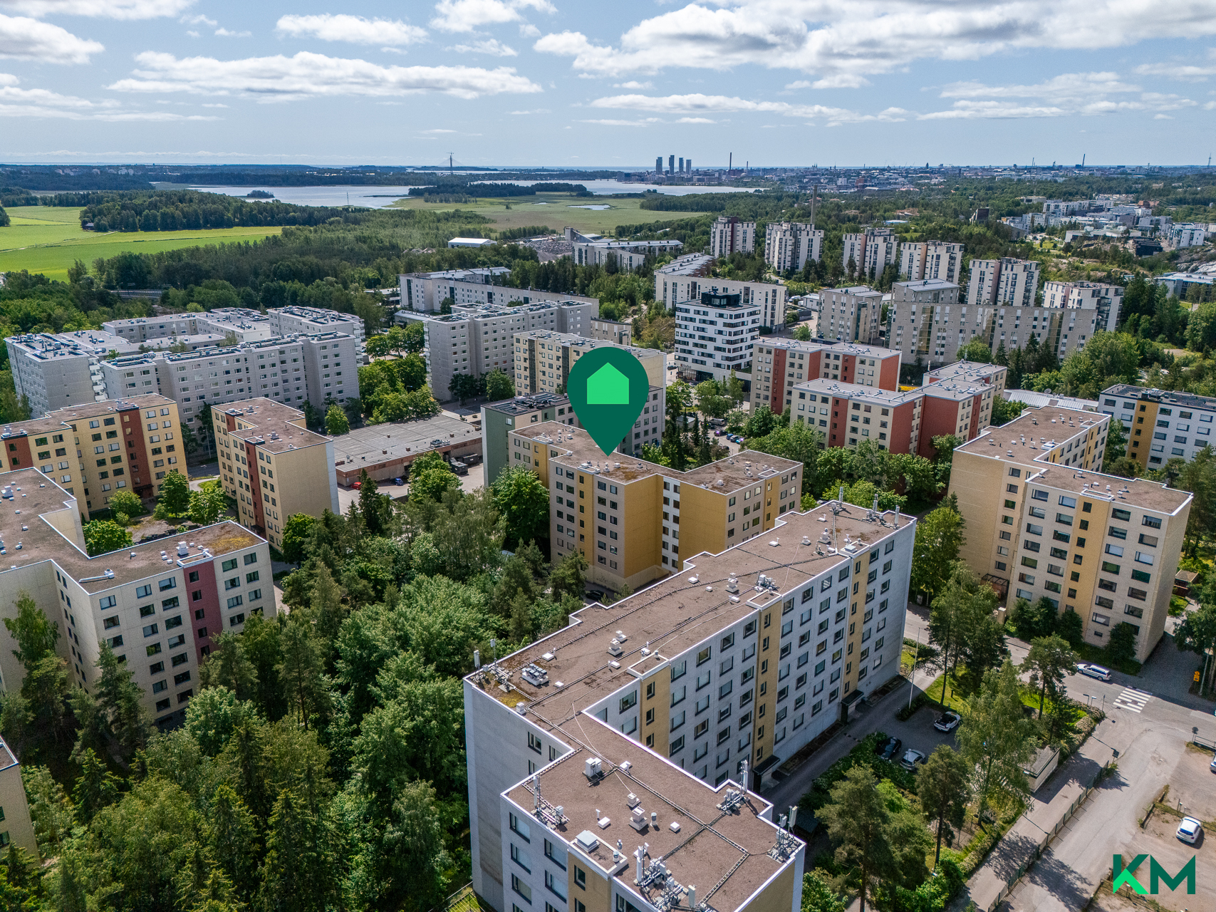 yleisnäkymiä alueelta kesäaikaan