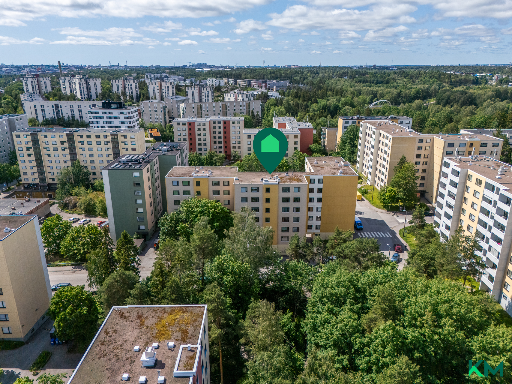 talo ilmakuvassa
