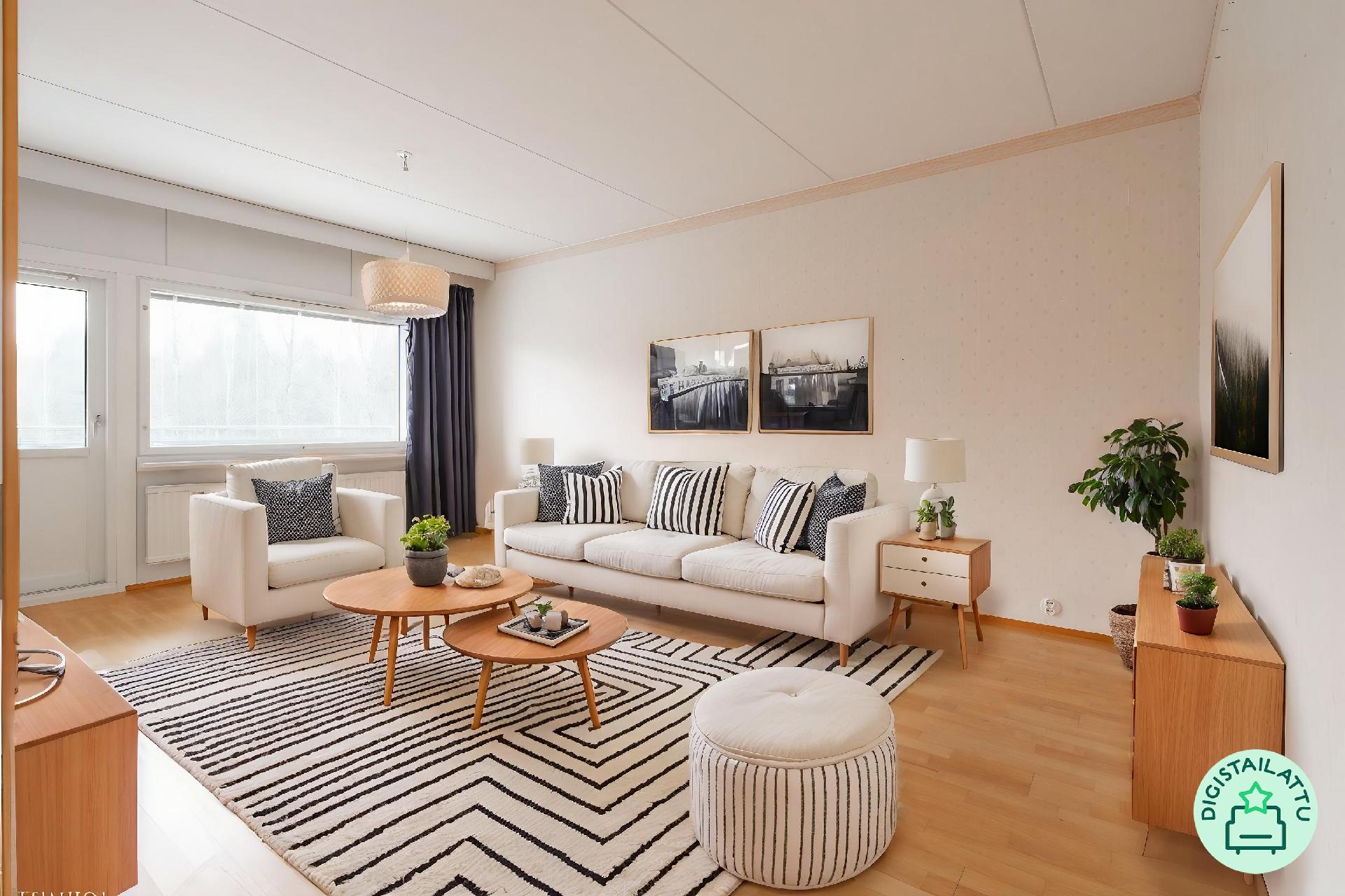 Digistailattu olohuone