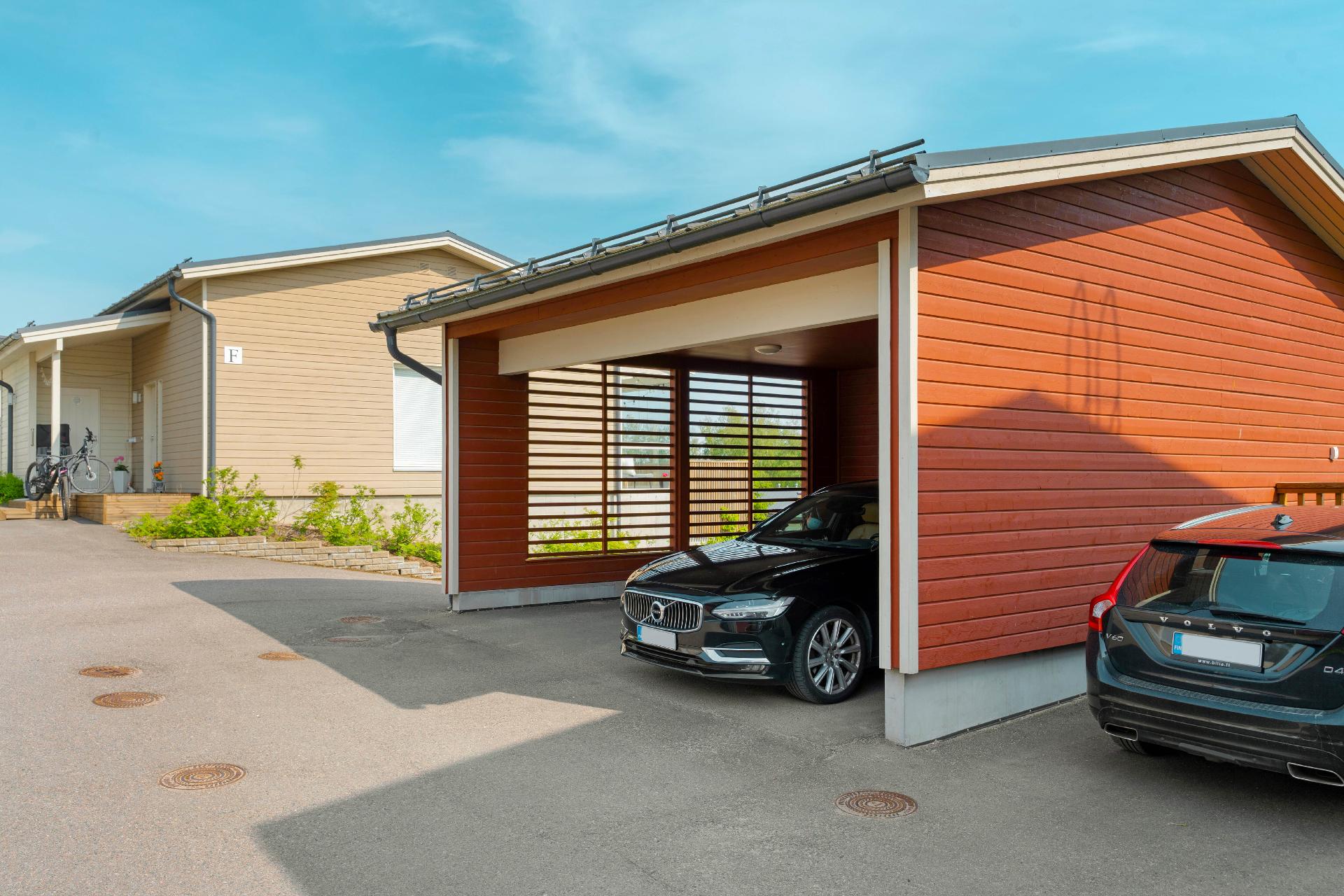 Asunnolle kuuluva autokatospaikka