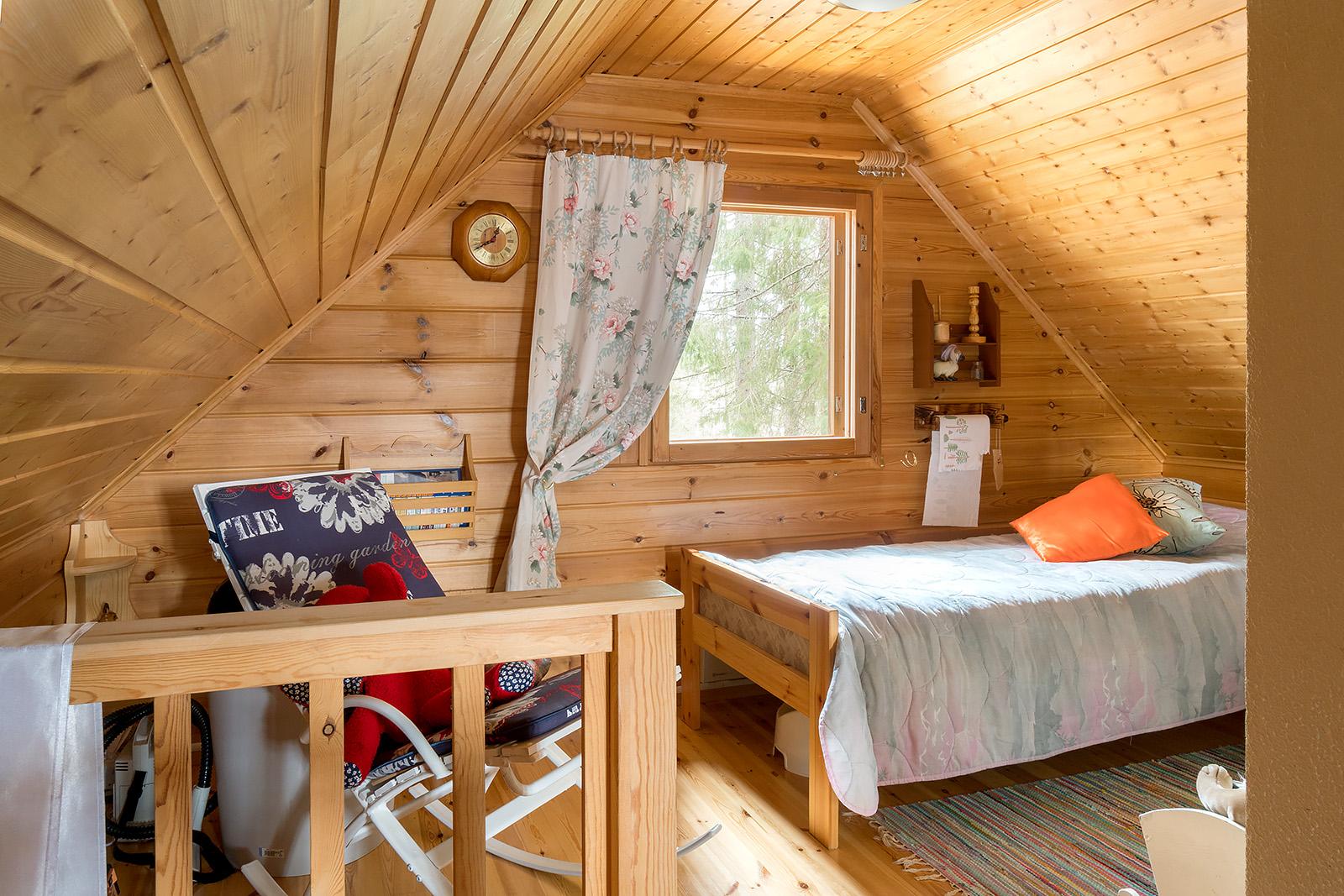 Ikkunat yläkerran molemmissa päädyissä