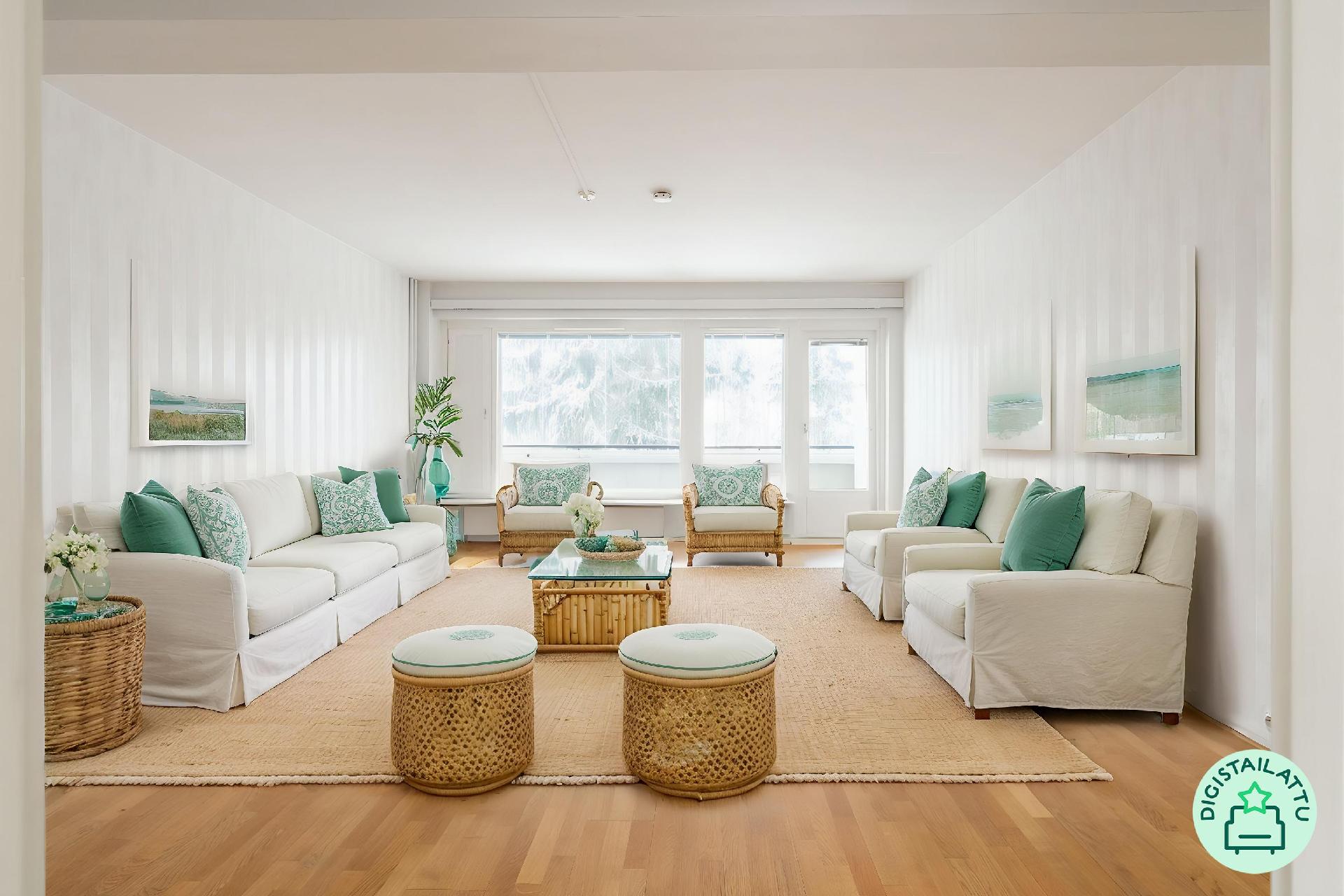 Digistailattu olohuone