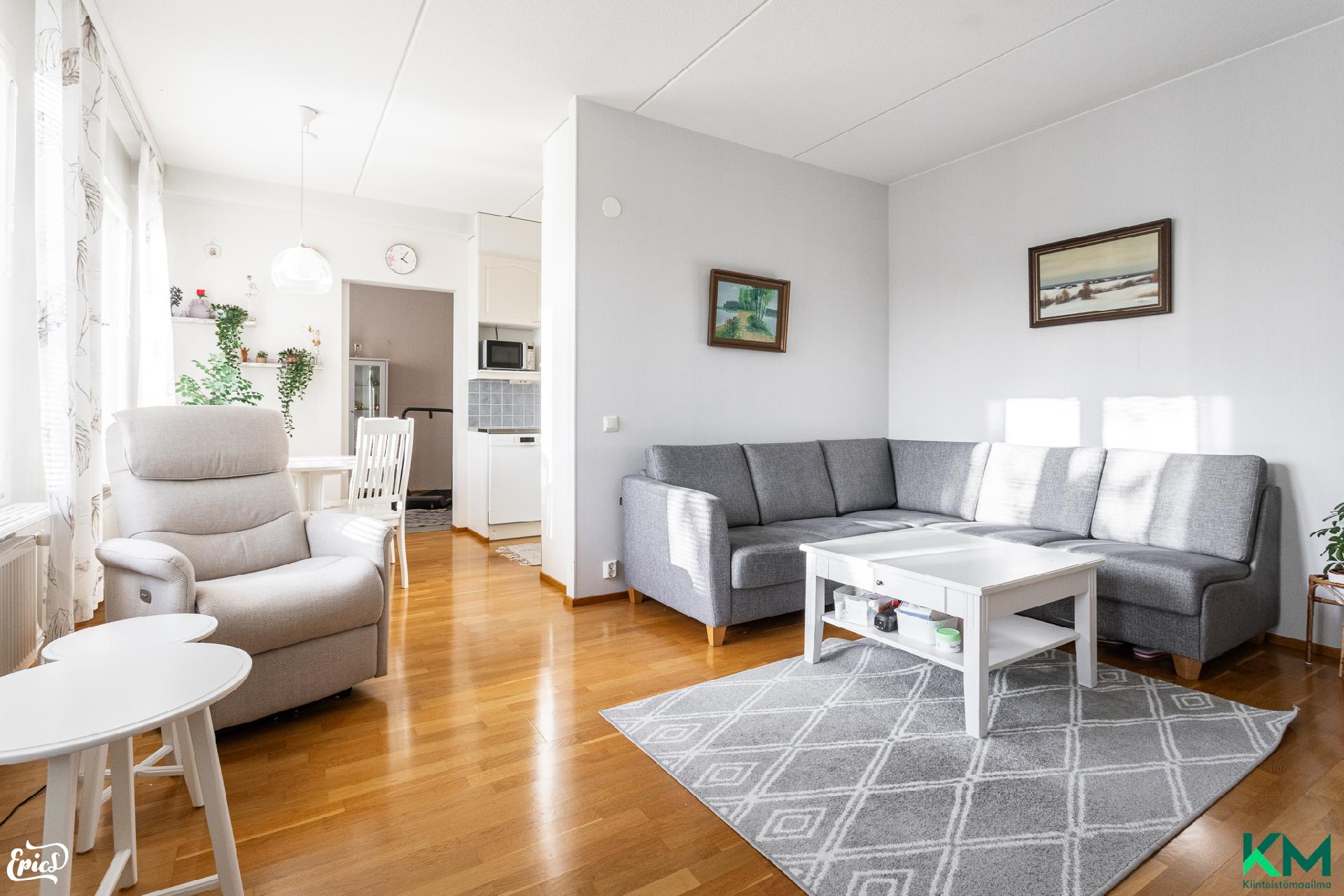 Upean kodikas oleskelutila