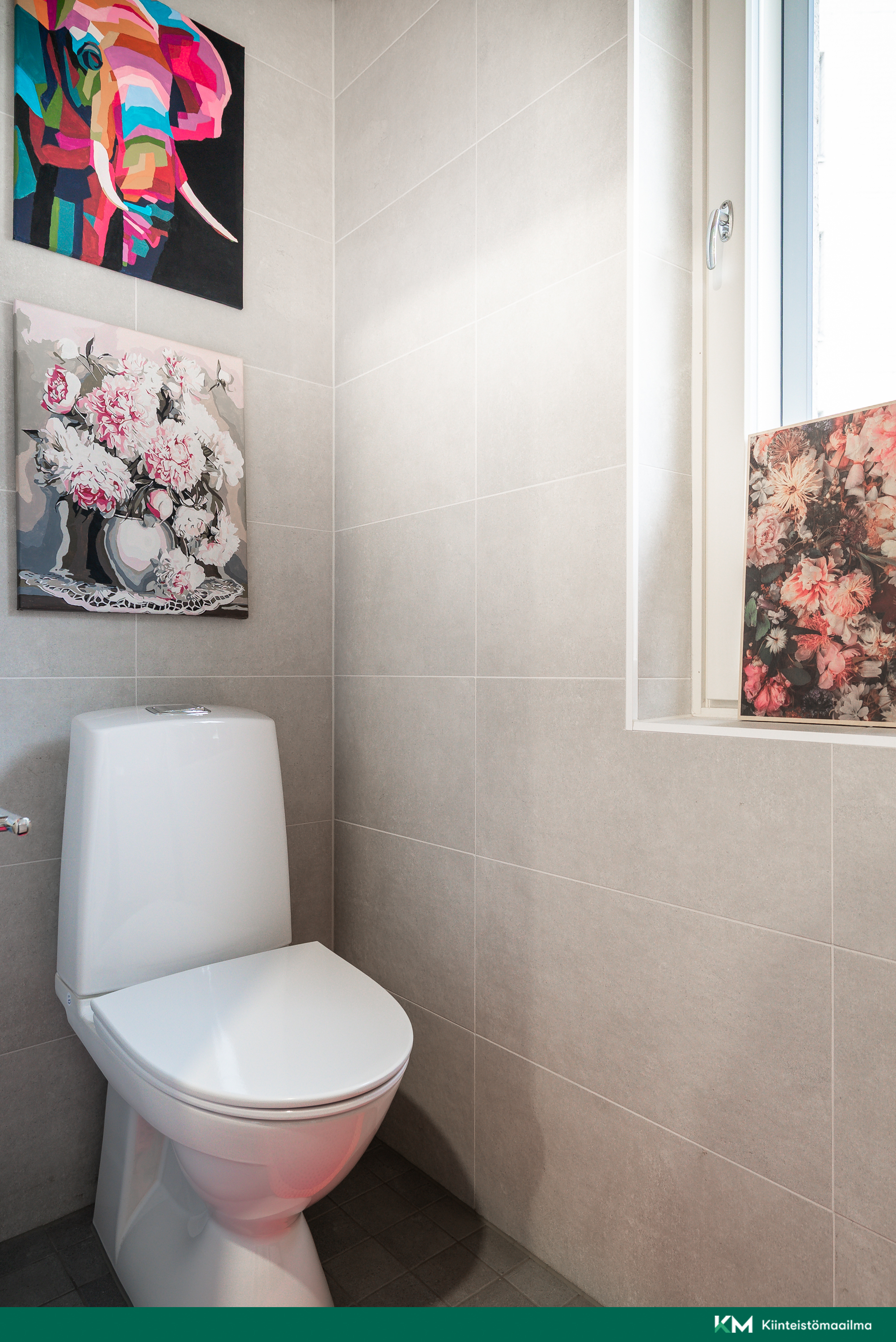 Huoneistossa myös pikku WC