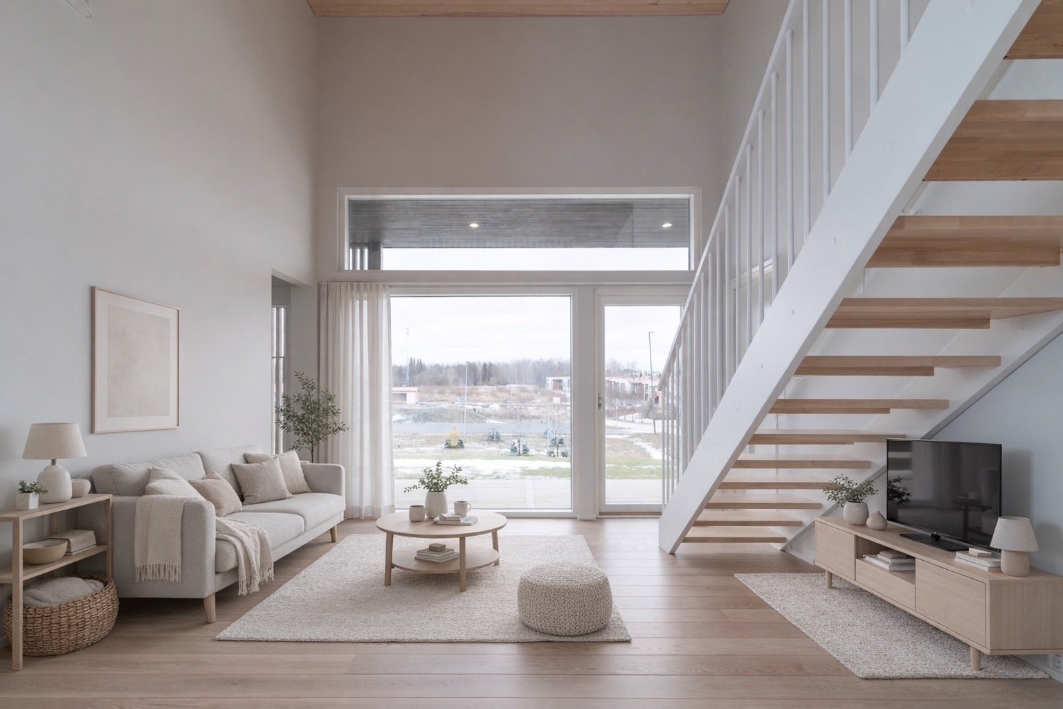 Olohuone virtuaalikalustettuna