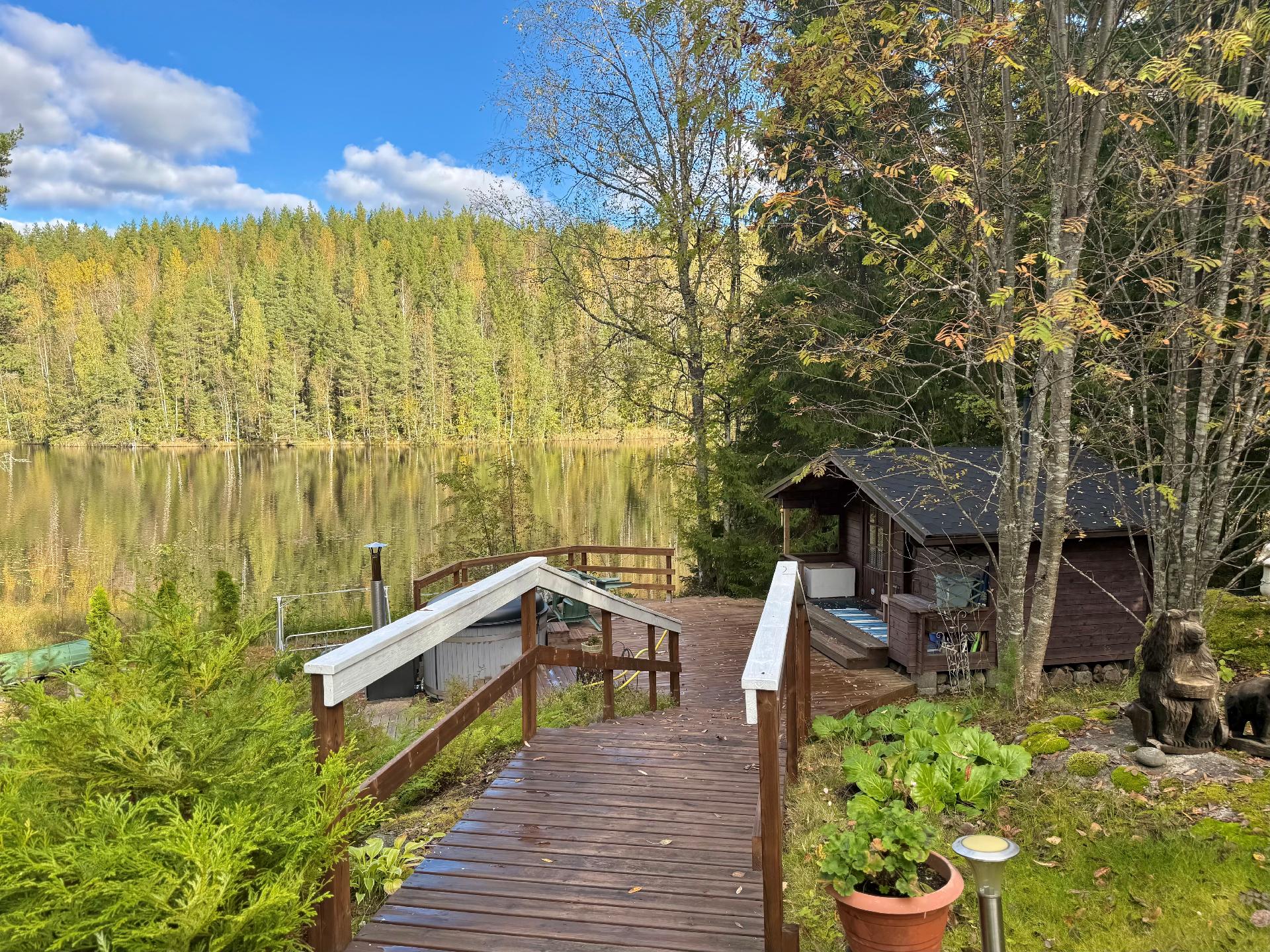 ylhäältä näkymä saunalle