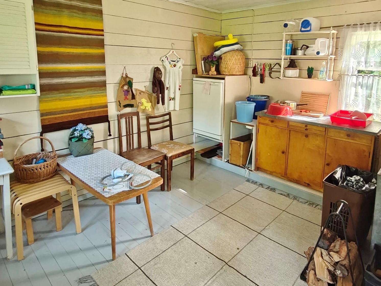 saunarakennuksen tupa