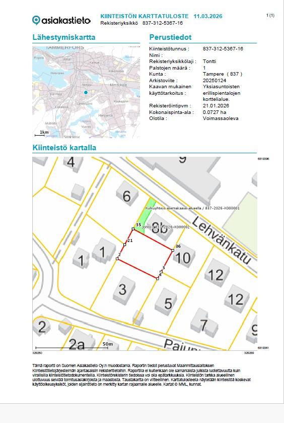 Lehvänkatu 8, Koivistonkylä, Tampere