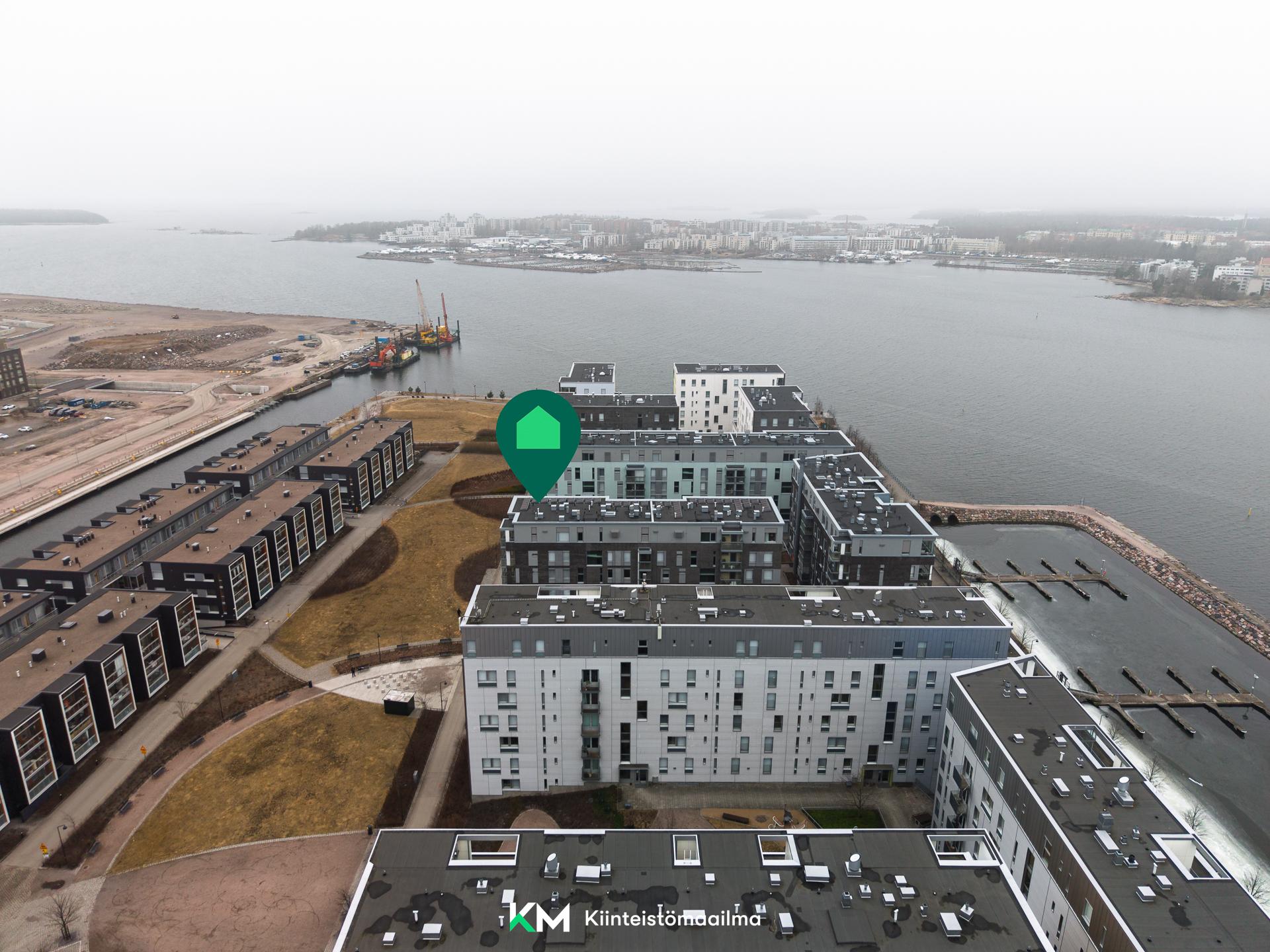 Hyvä sijainti Jätkäsaaressa