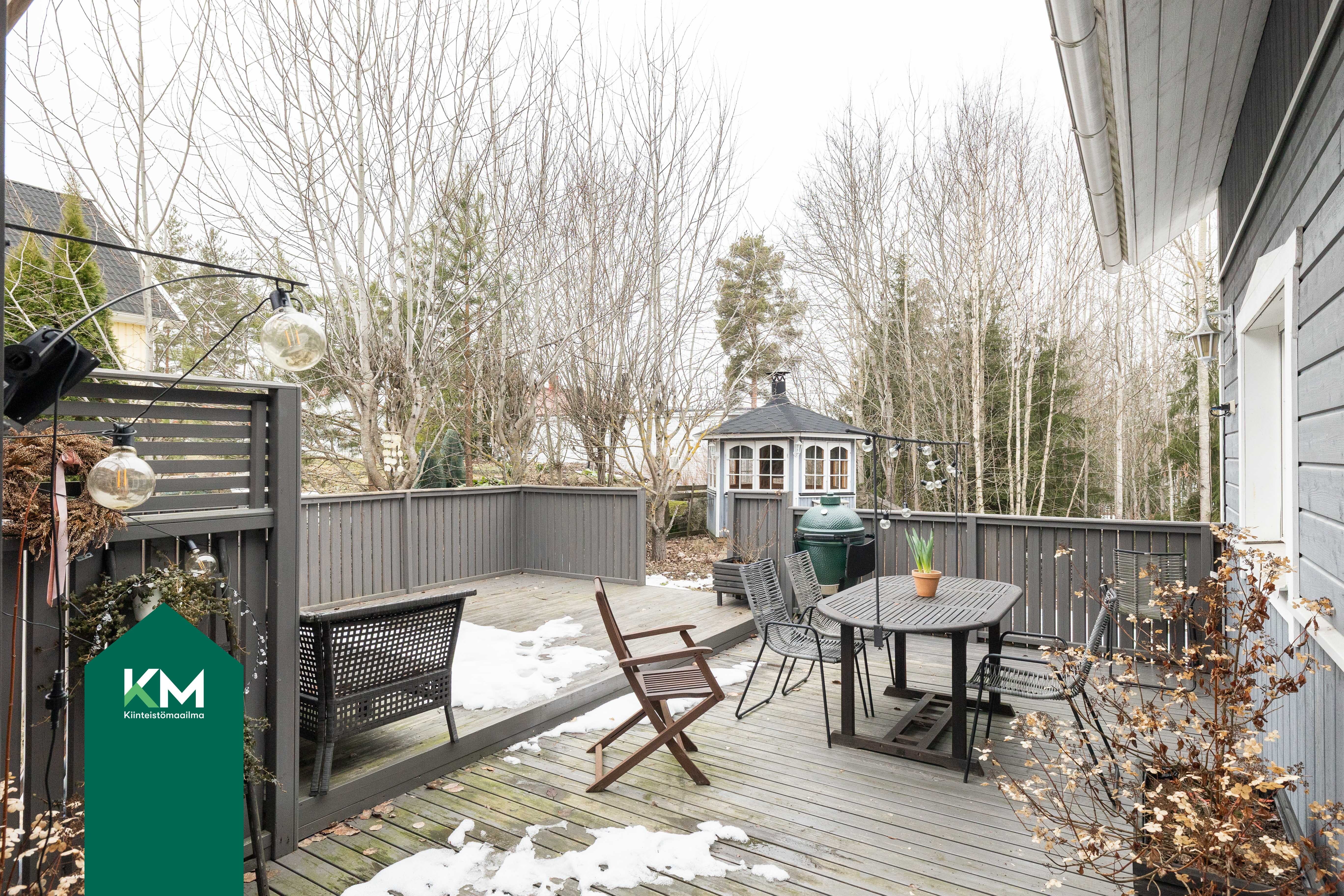 Terassin koko on n. 40 m²