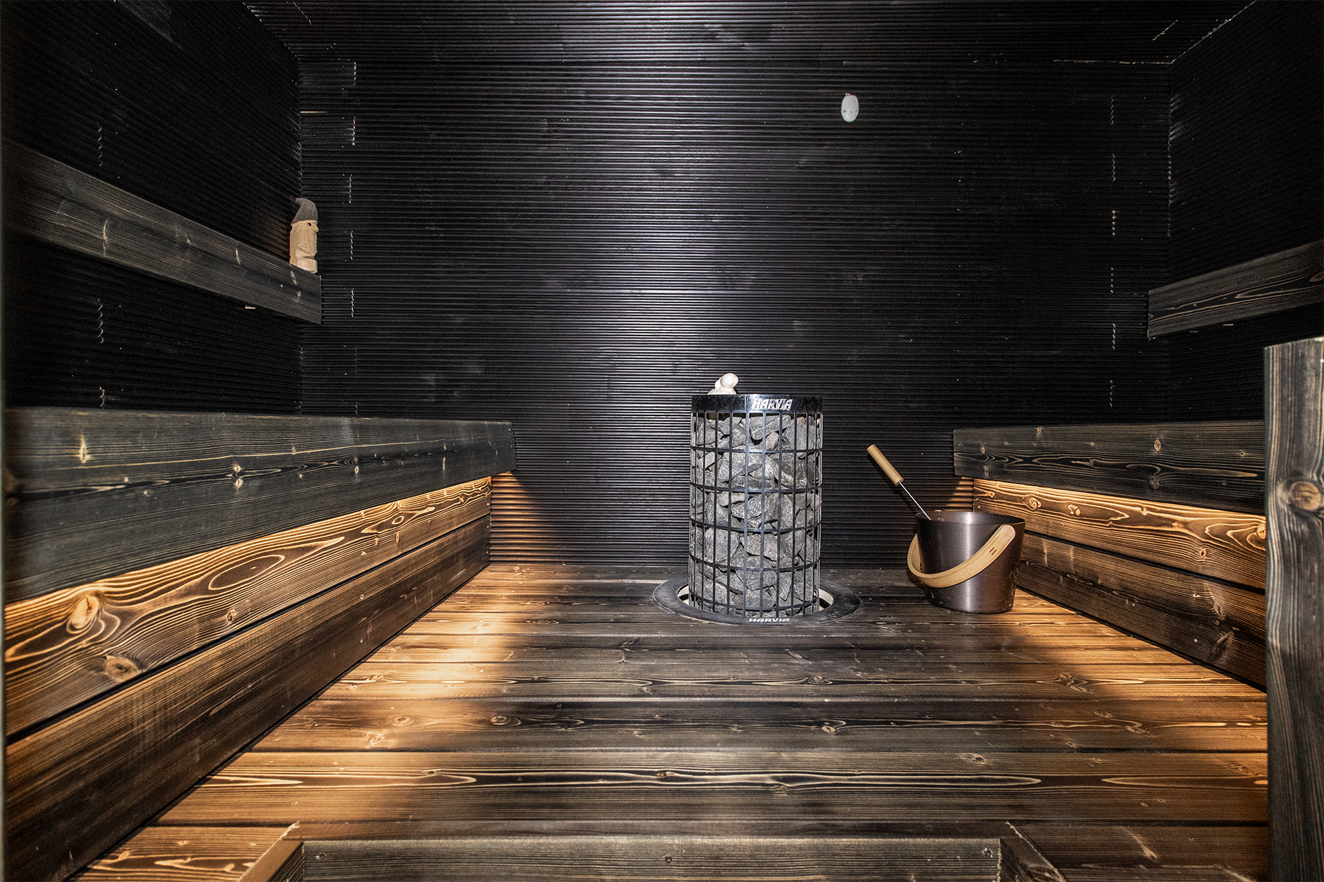 Upea remontoitu sauna.