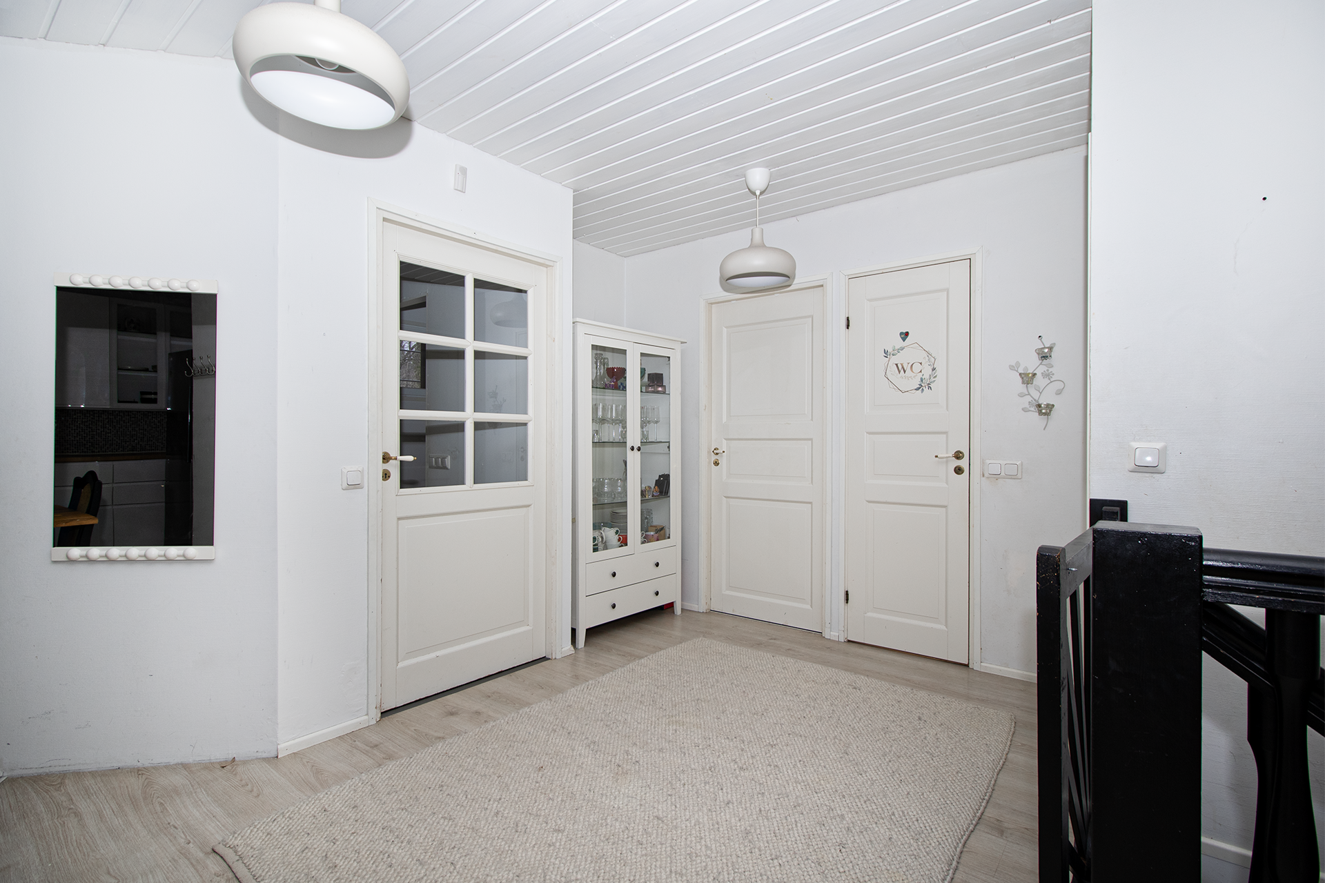 Yläkerran aulatila.