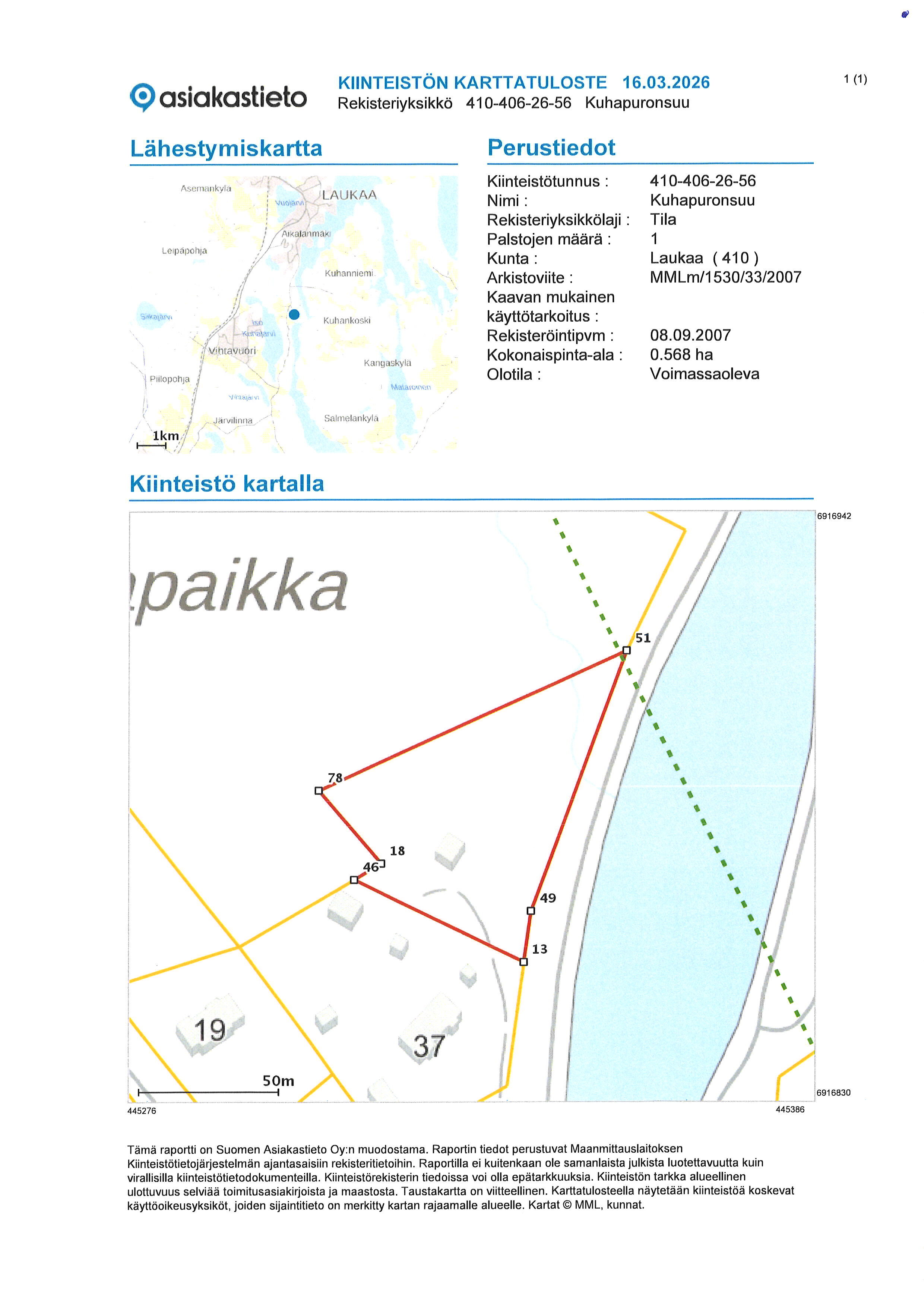 Kuhapurontie 32, Laukaa