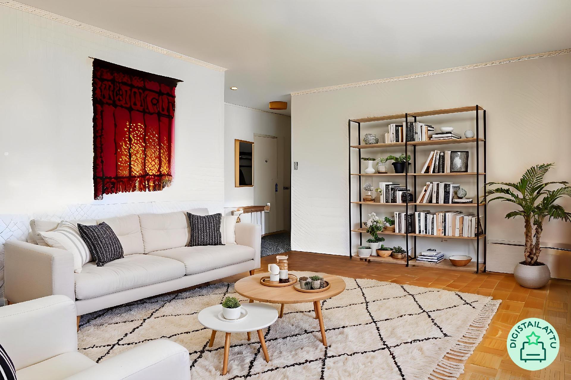 Digistailattu olohuone