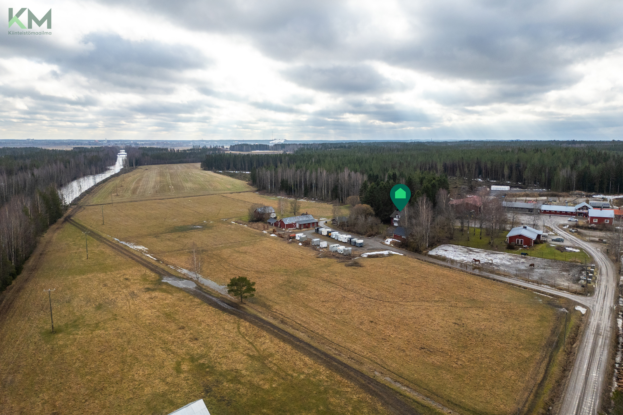 Kyrönjoki lähietäisyydellä