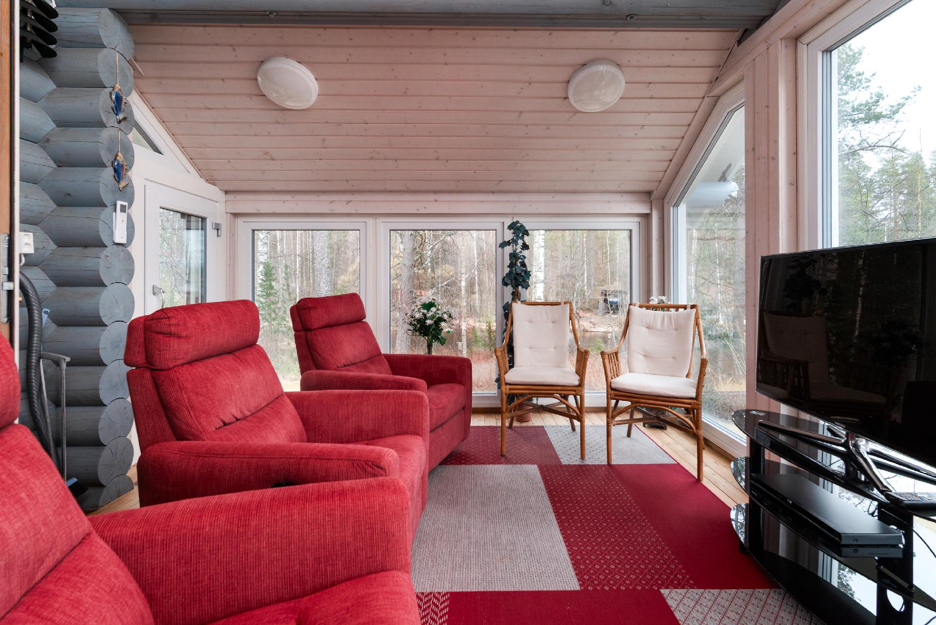 Rantasaunan oleskelutilaa