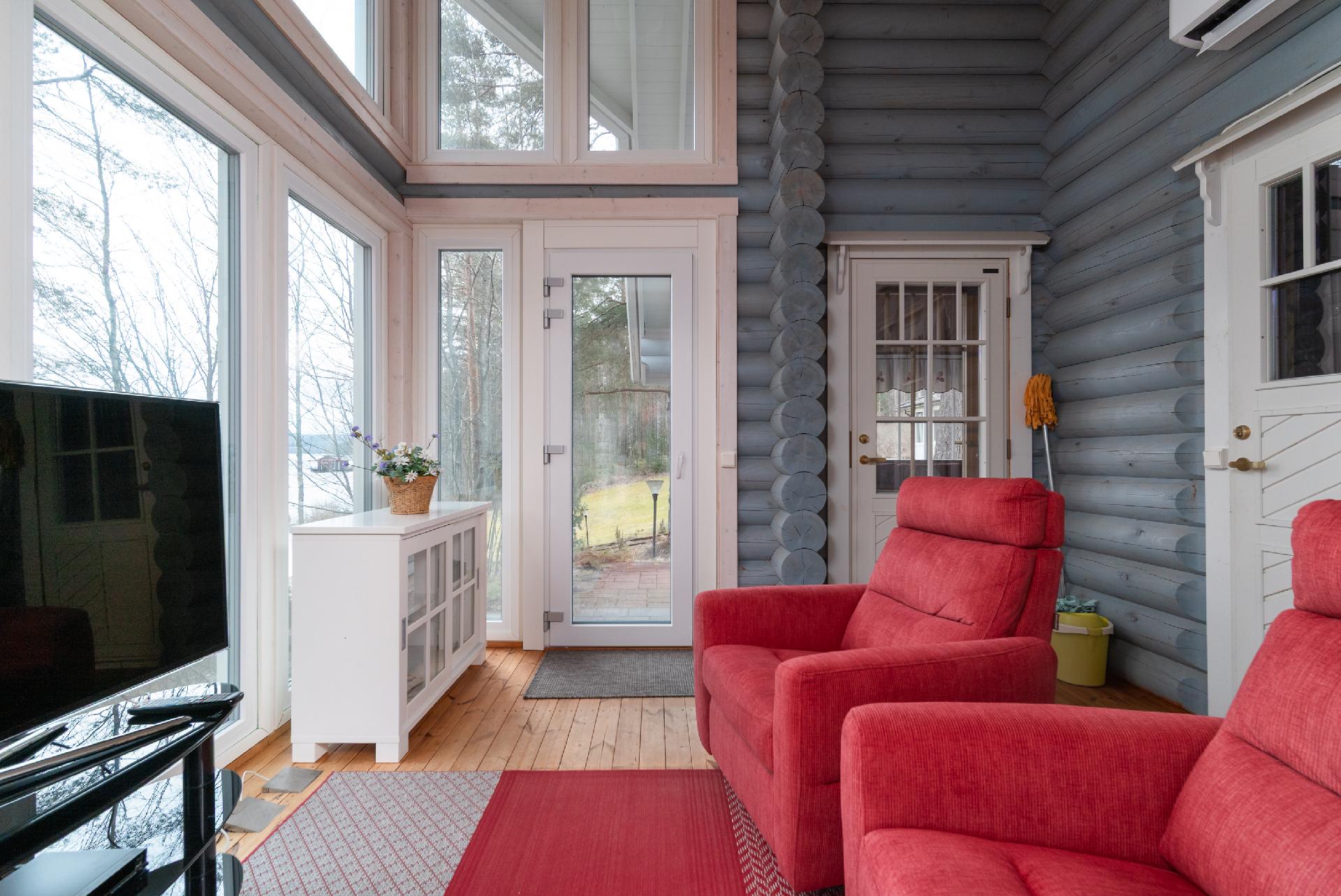 Rantasaunan oleskelutilaa