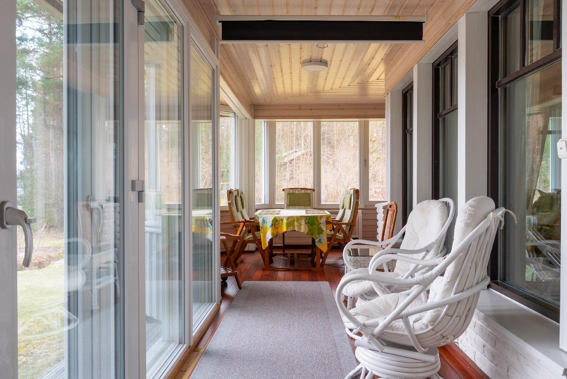 Terassi on lämmintä oleskelutilaa