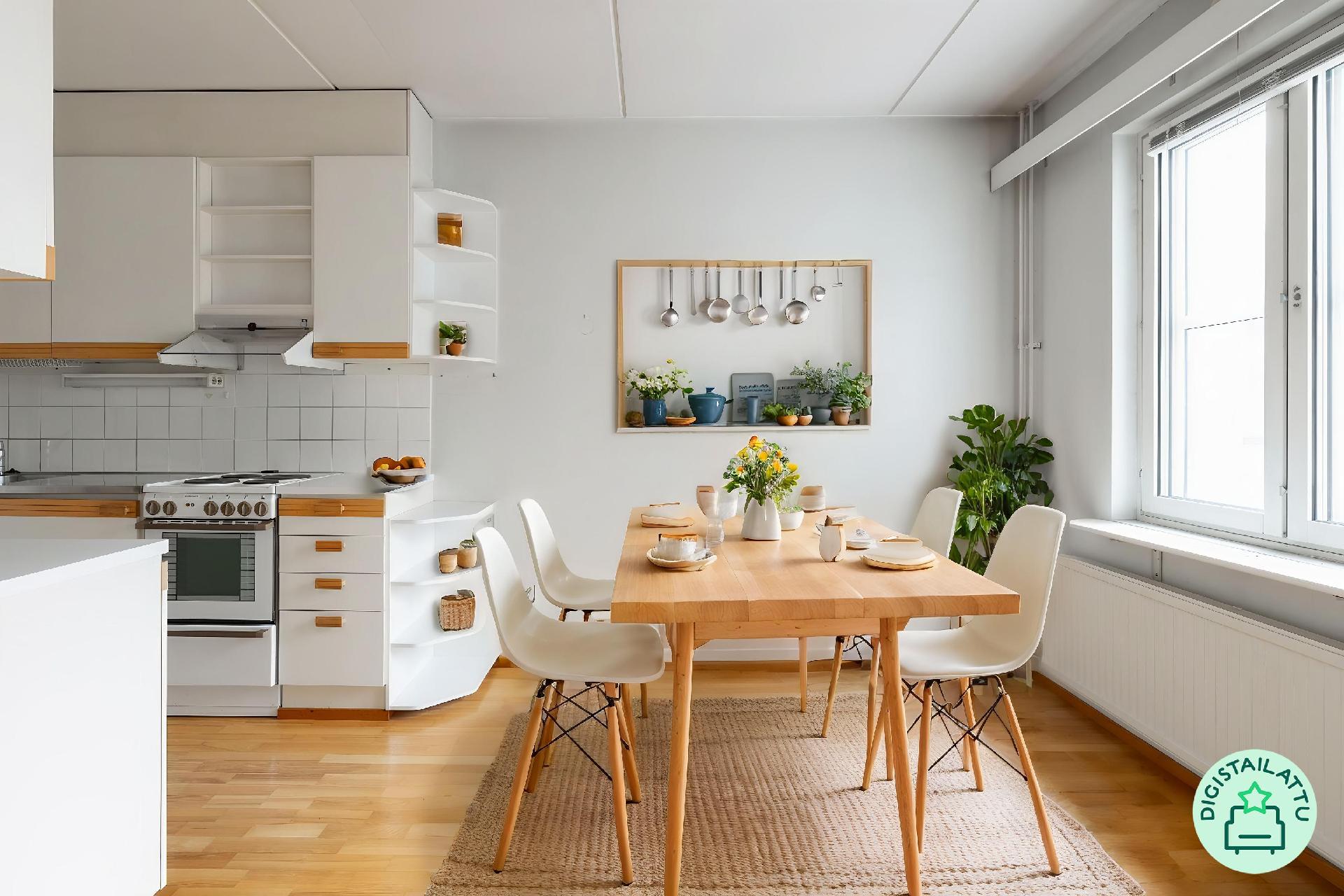 Digistailattu ruokailuhuone