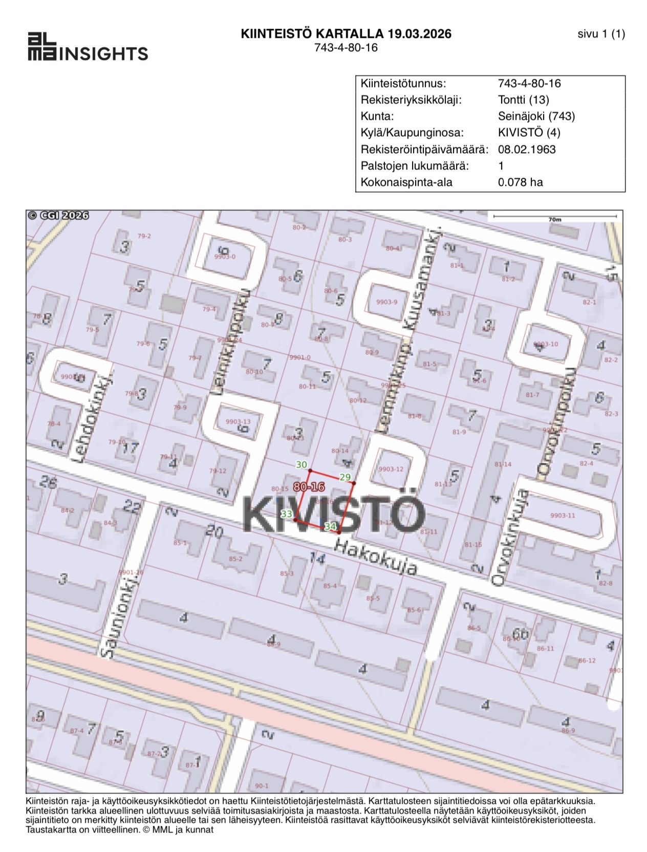 Lemmikinkuja 2, Kivistö, Seinäjoki