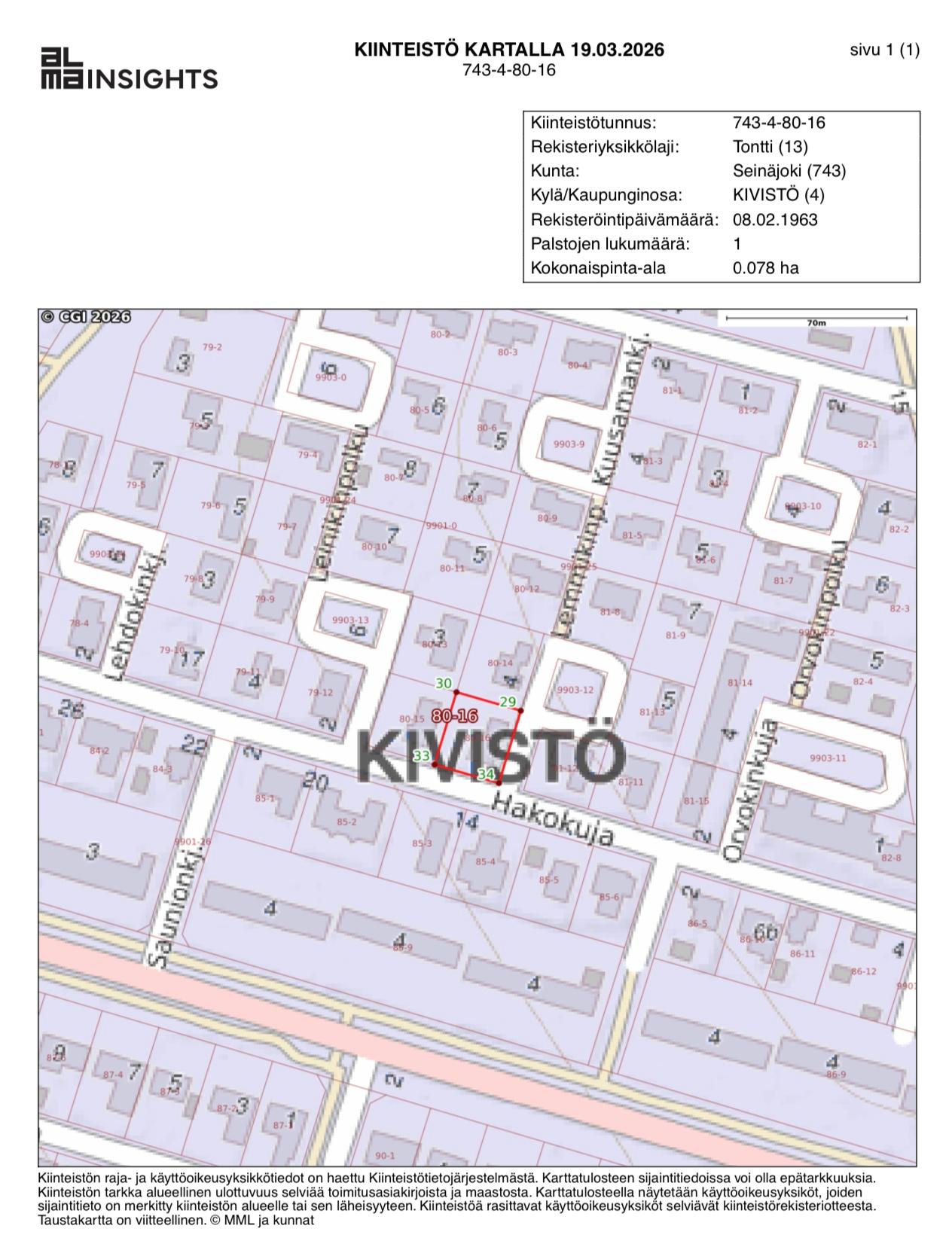 Lemmikinkuja 2, Kivistö, Seinäjoki