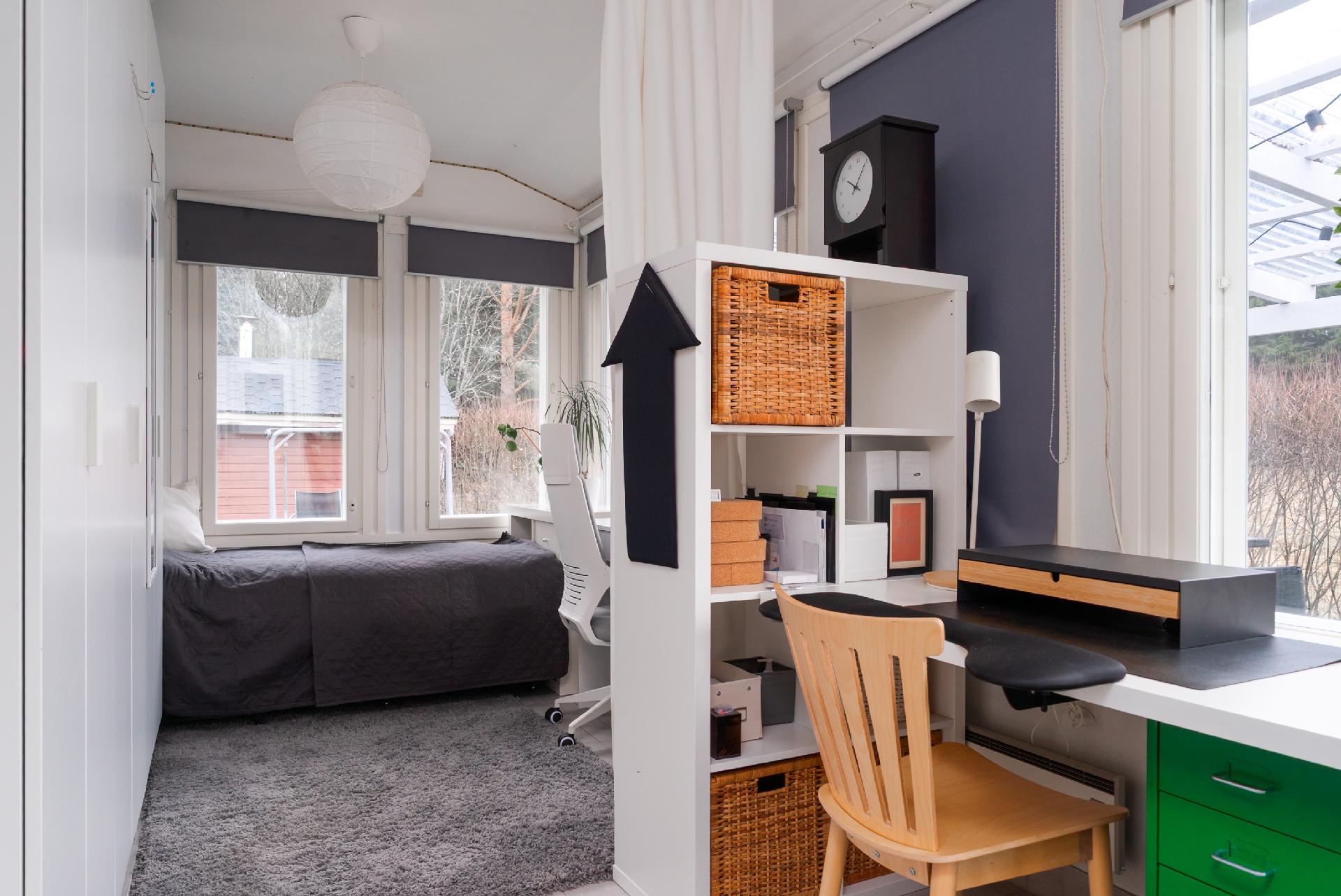 viherhuone / kuisti, nyt työhuoneena