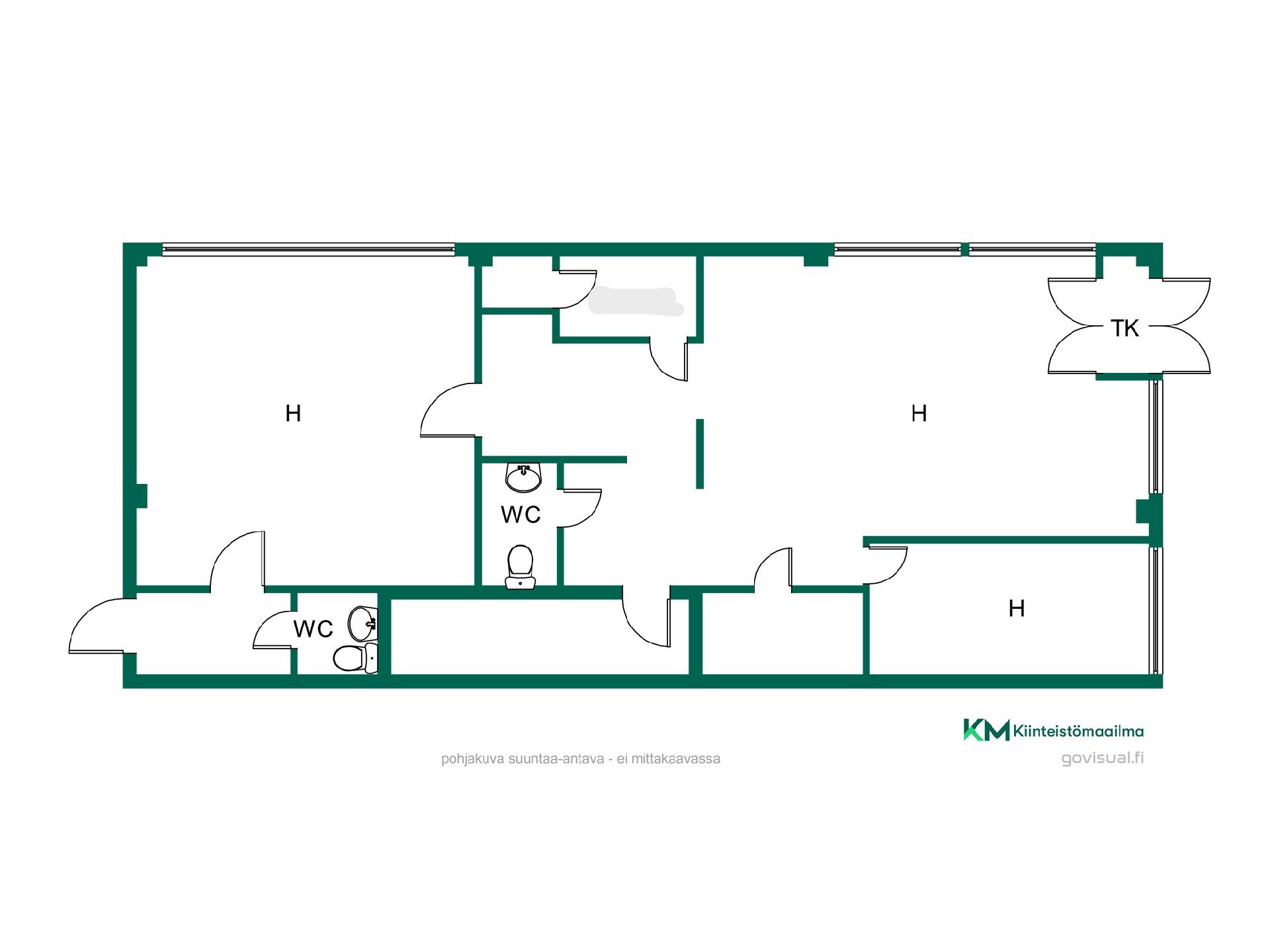 Asunnon pohjakuva