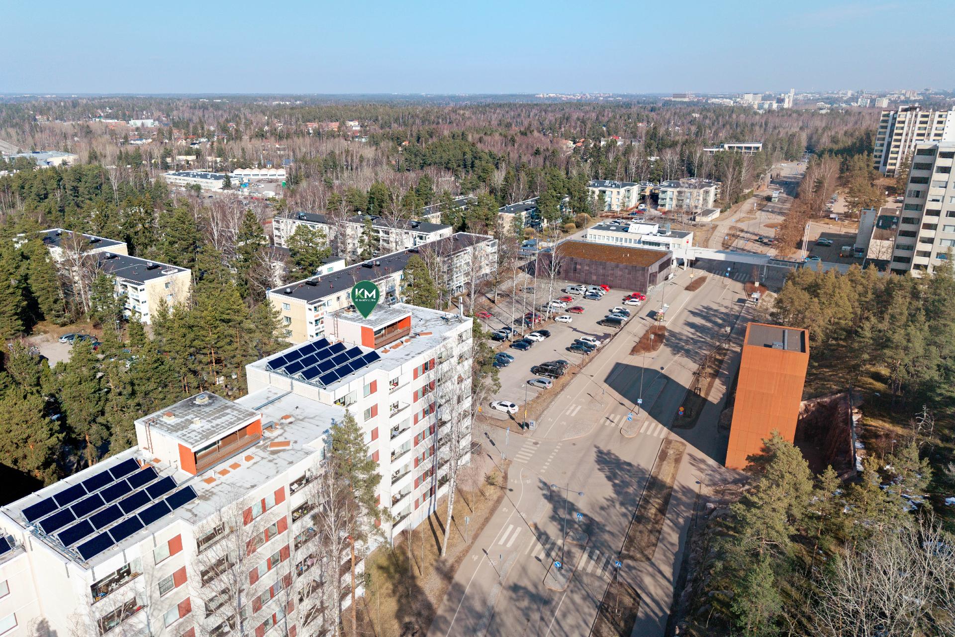 Metrolle matkaa vain vajaa 200 m