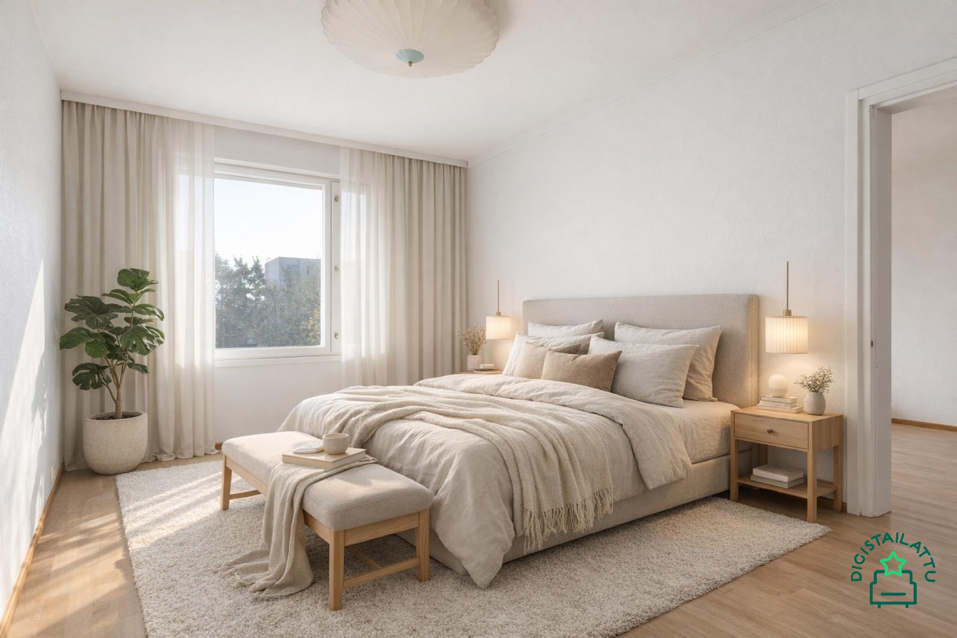 Digistailattu makuuhuone