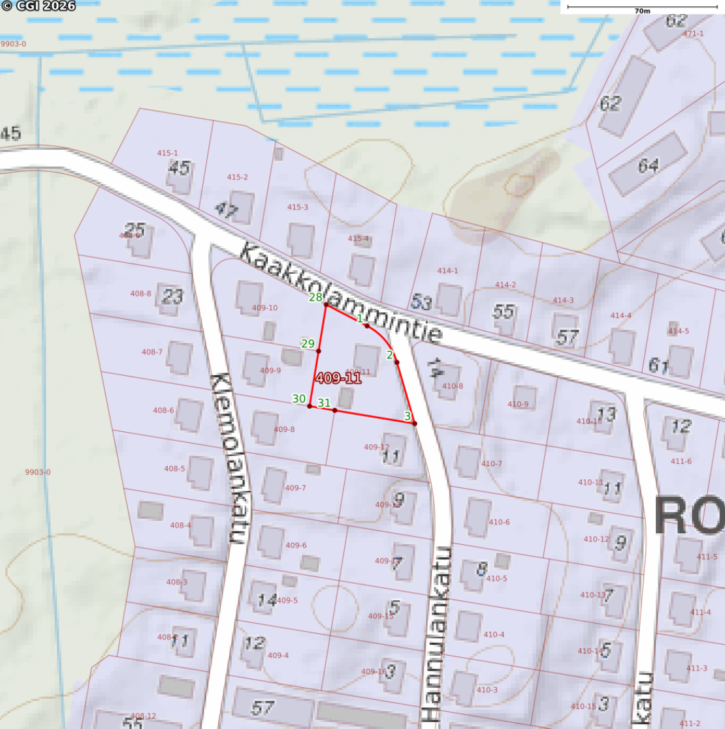 Kiinteistö kartalla