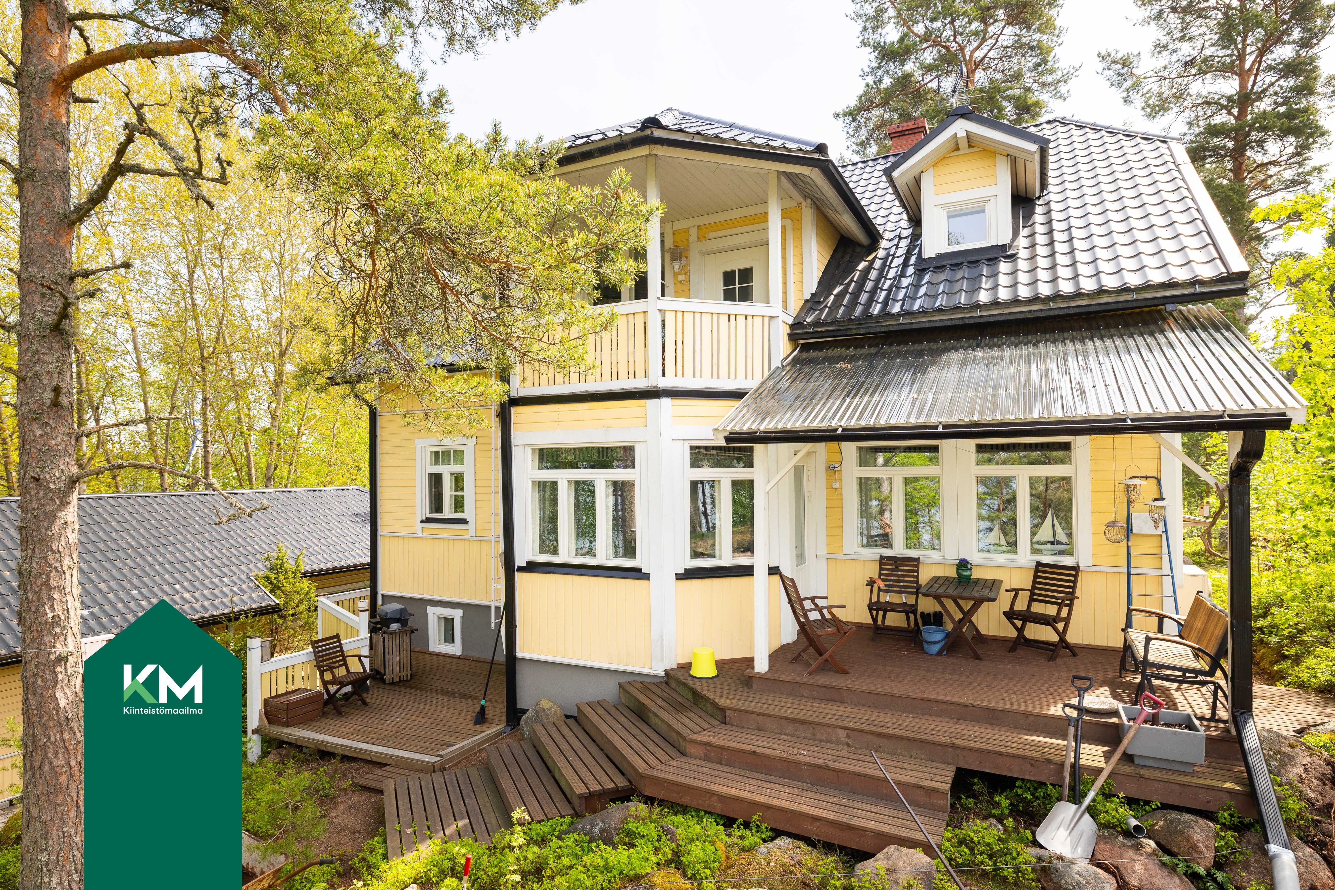 Mereltäpäin kuvattuna