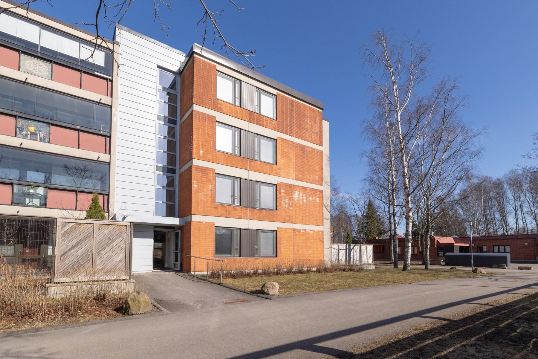 Taloyhtiön takapihaa