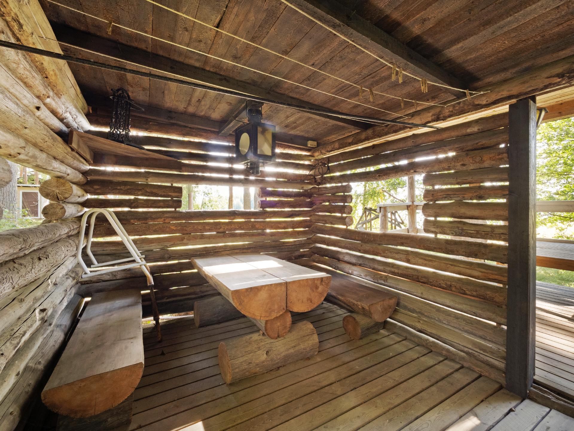 Rantasaunan vilvoittelutila