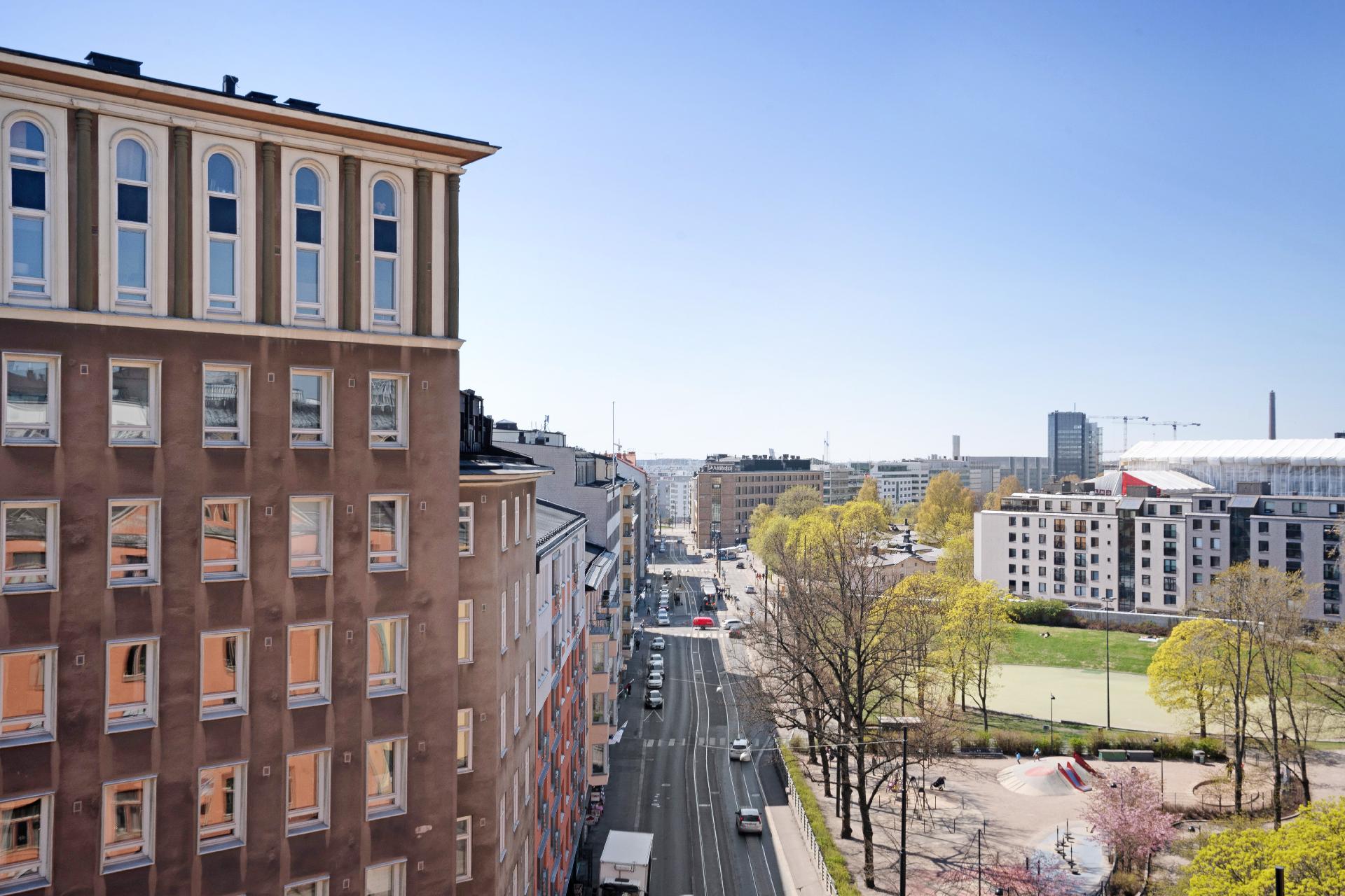 Näkymää ranskalaiselta parvekkeelta.