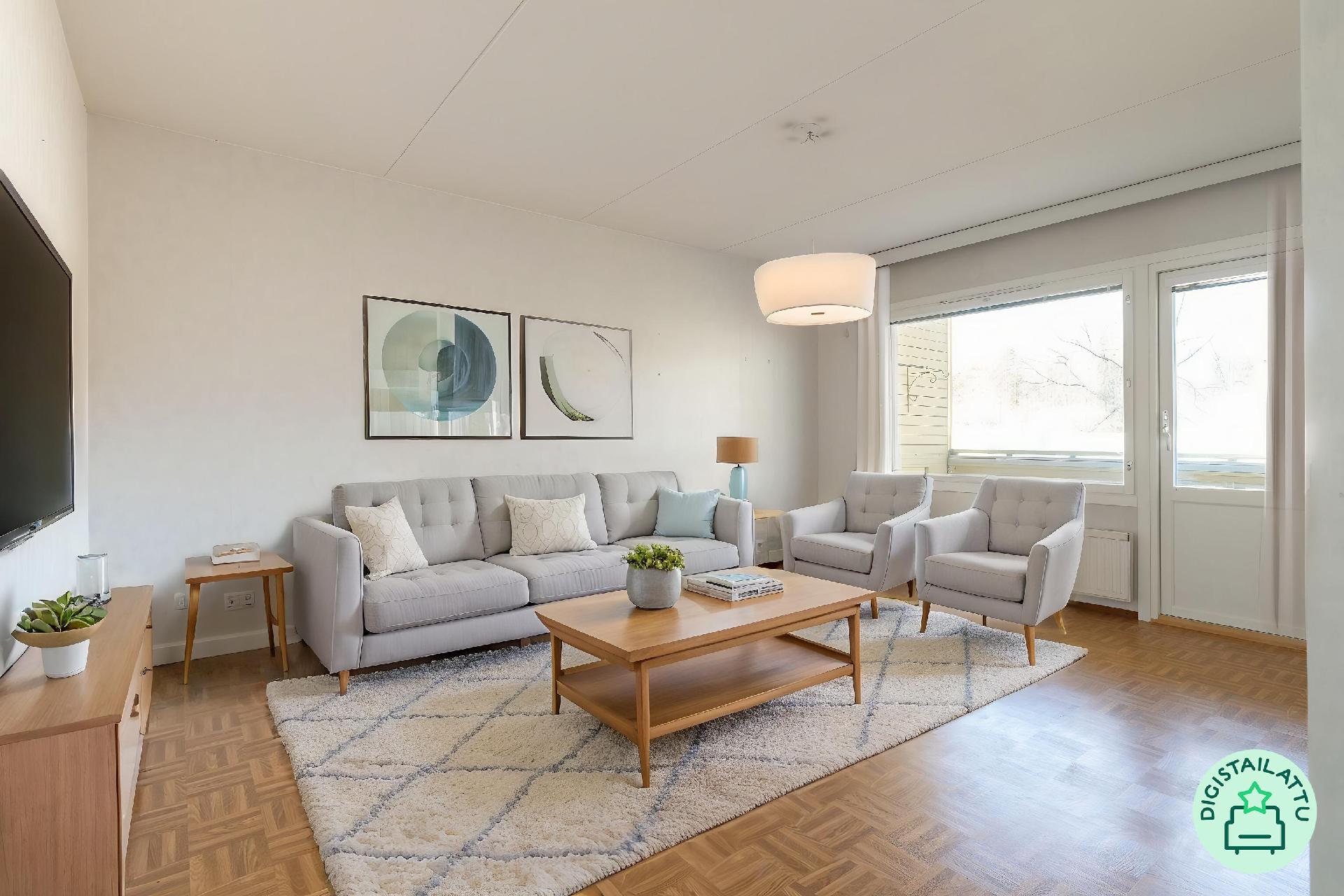 Digistailattu olohuone