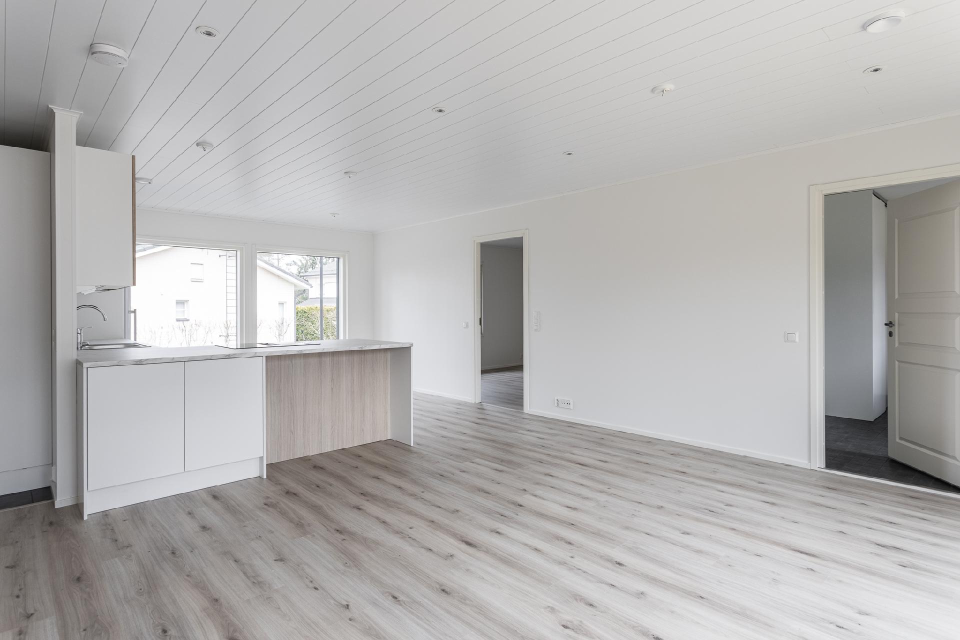 Olohuoneesta keittiöönpäin