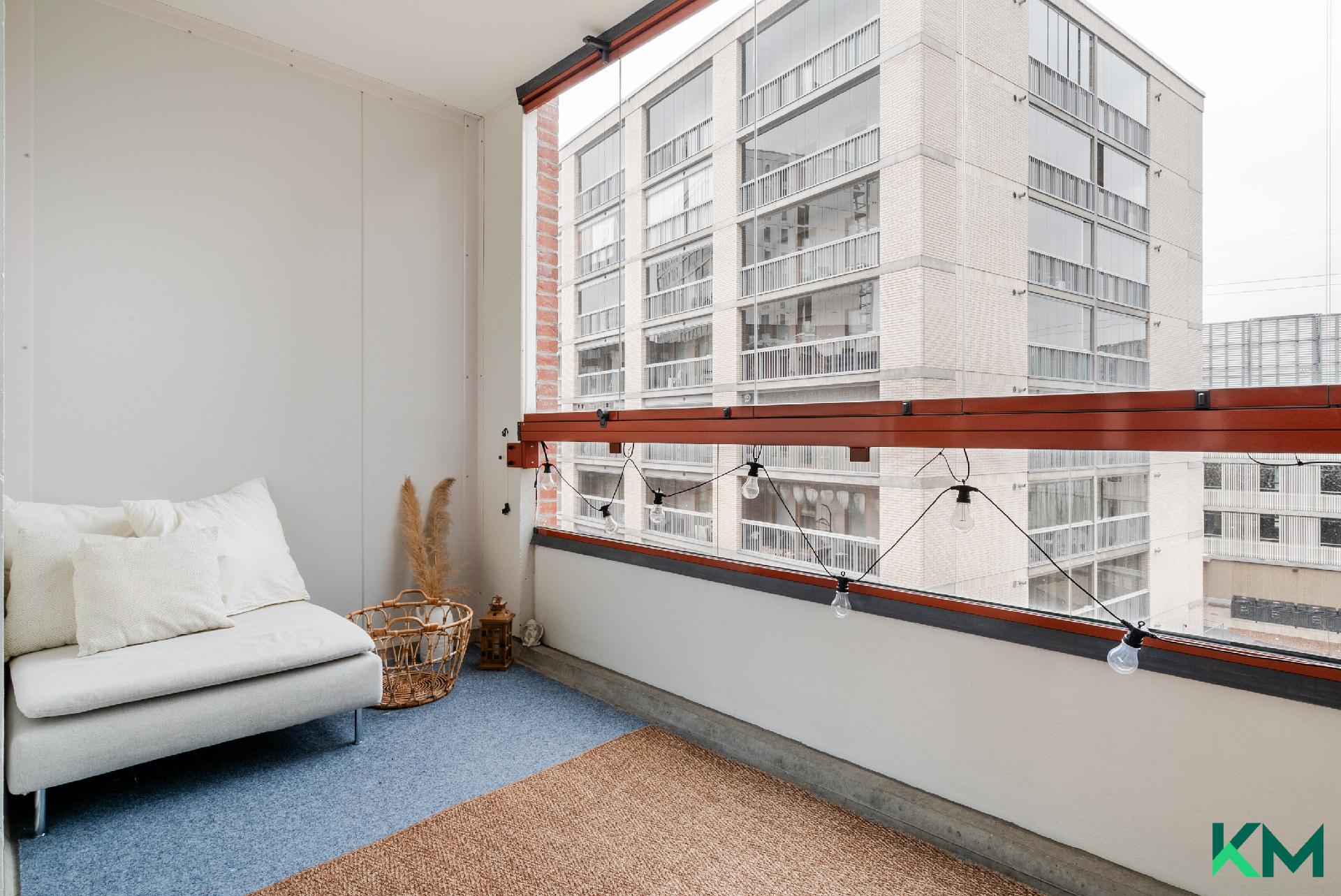 Parveke on lasitettu