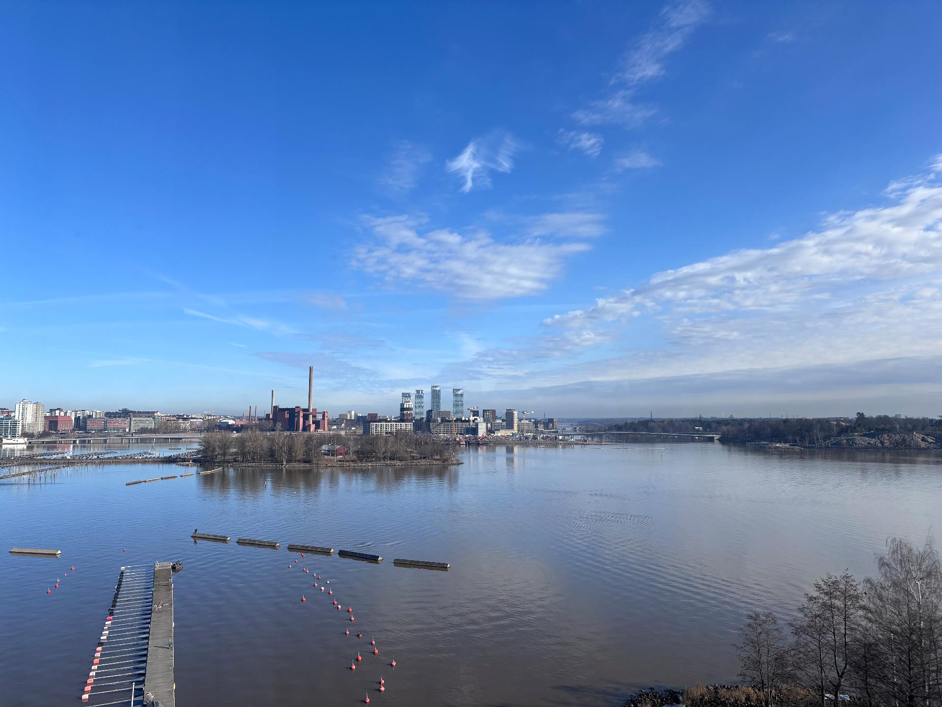 Olohuoneen huikeat maisemat