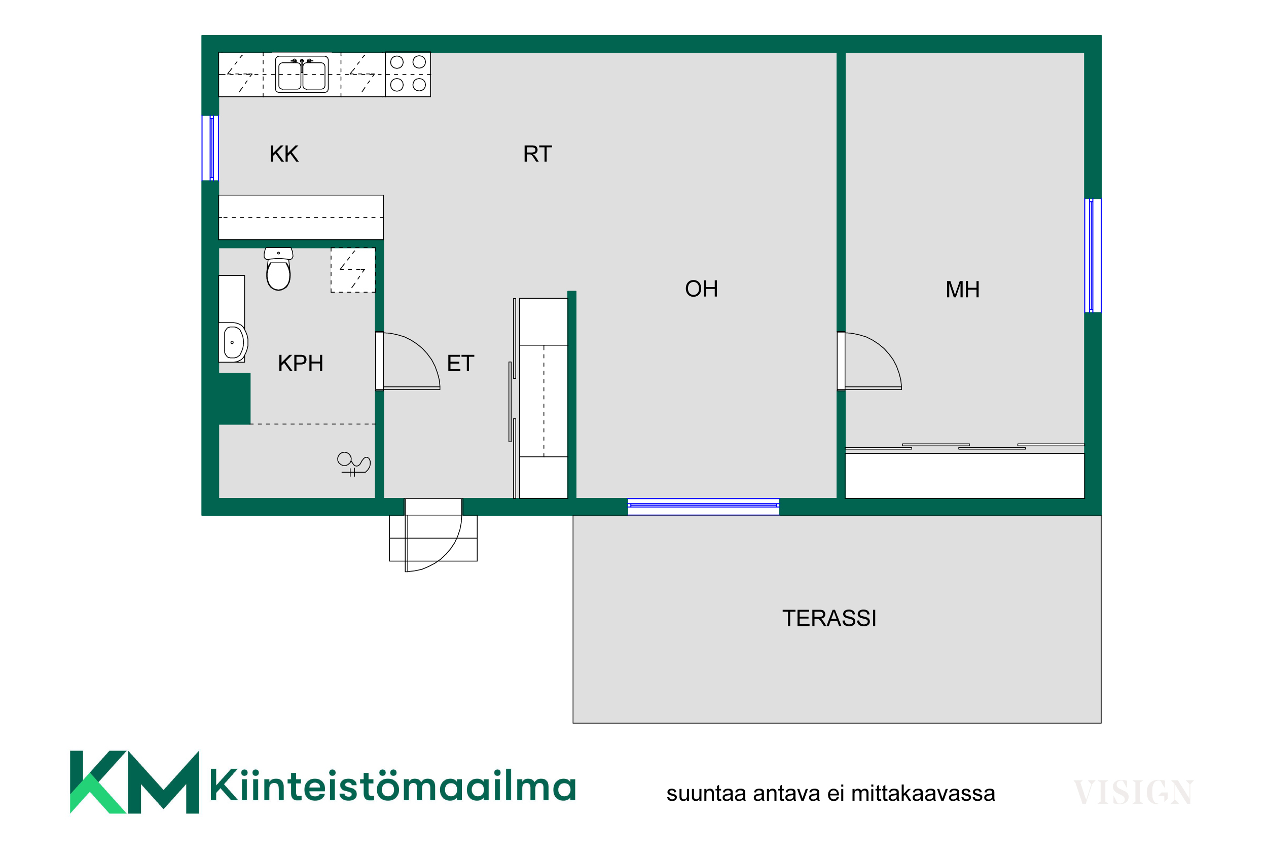 Asunnon pohjakuva