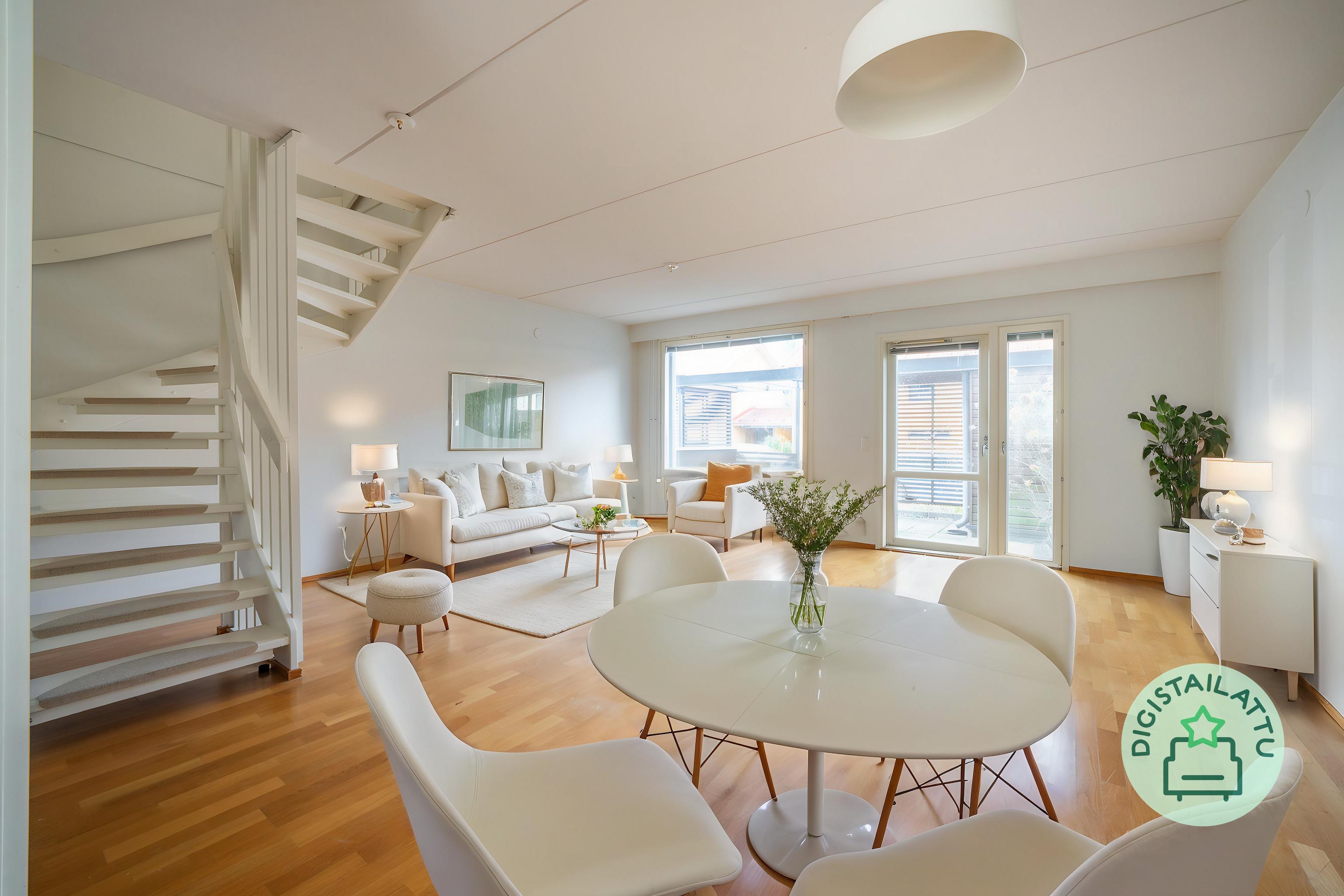 Digistailattu olohuone