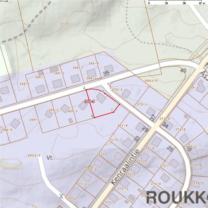 Kiinteistö kartalla