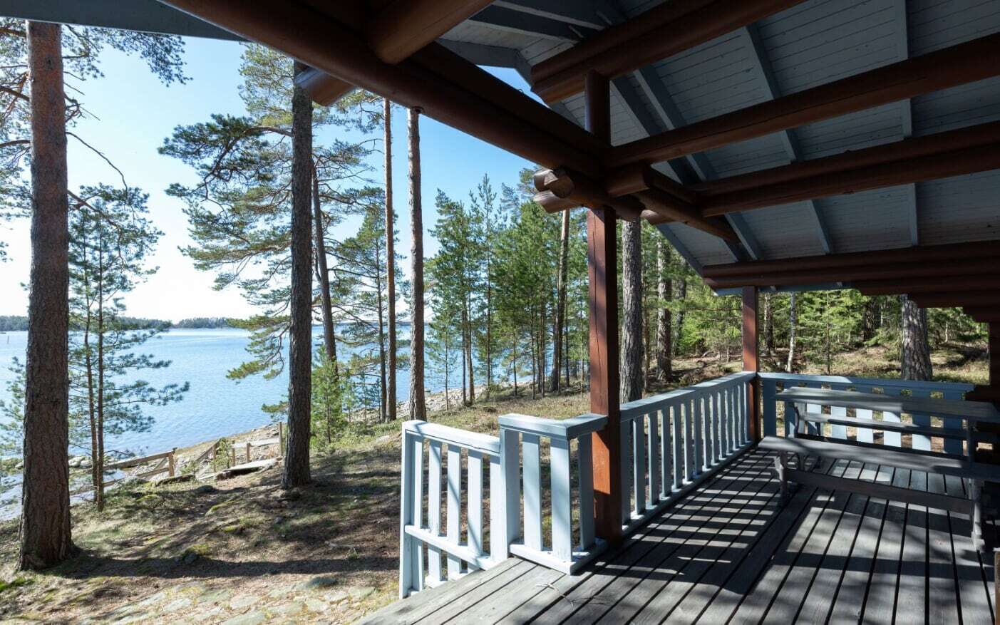 Rantasauna - strandbastun