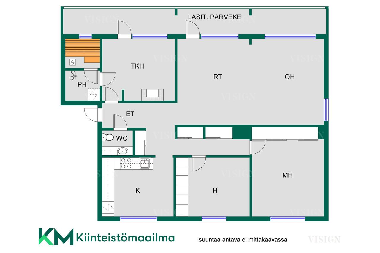 Myhkyrinkatu 5, Keskusta, Kuopio