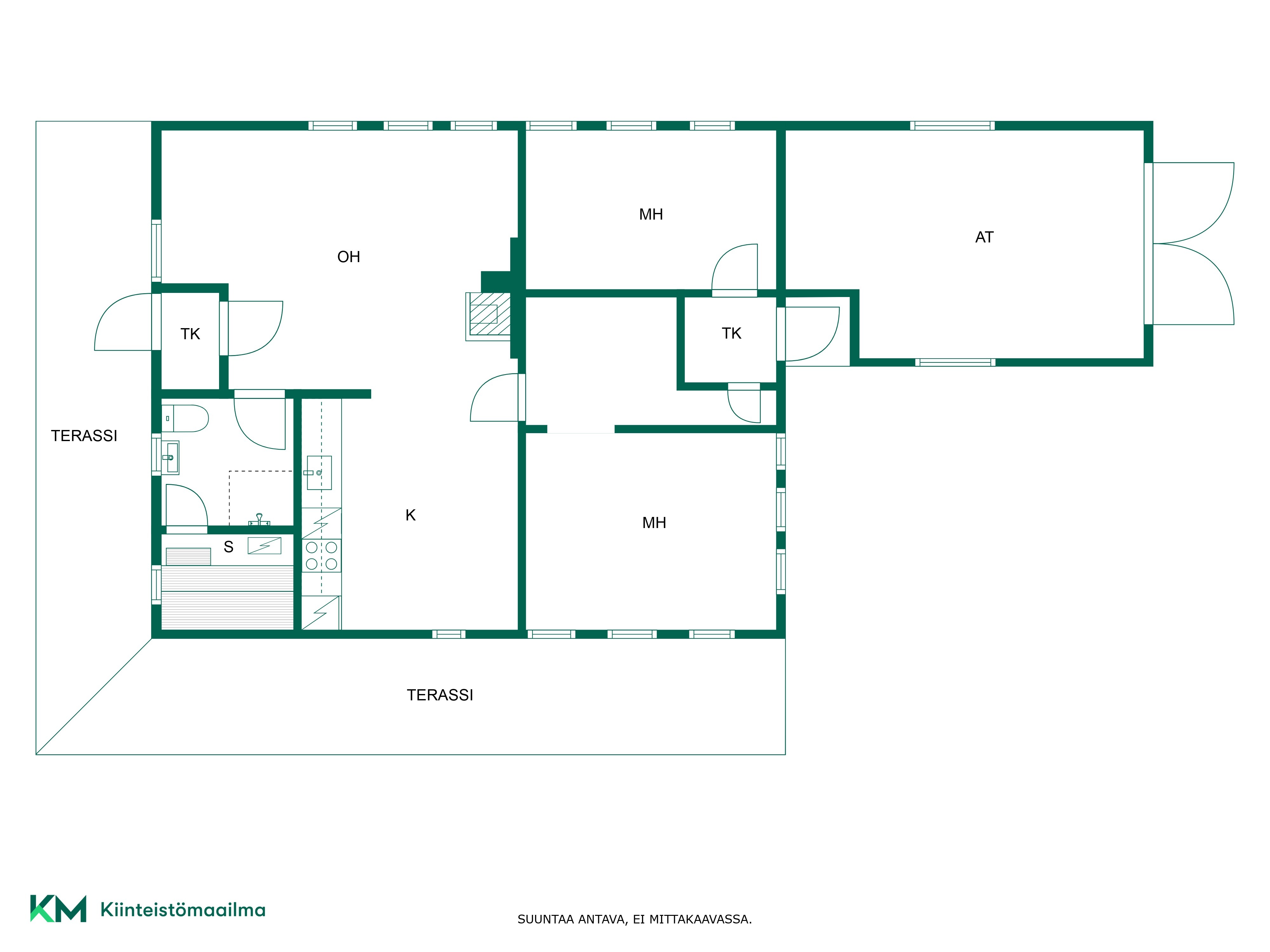 Asunnon pohjakuva